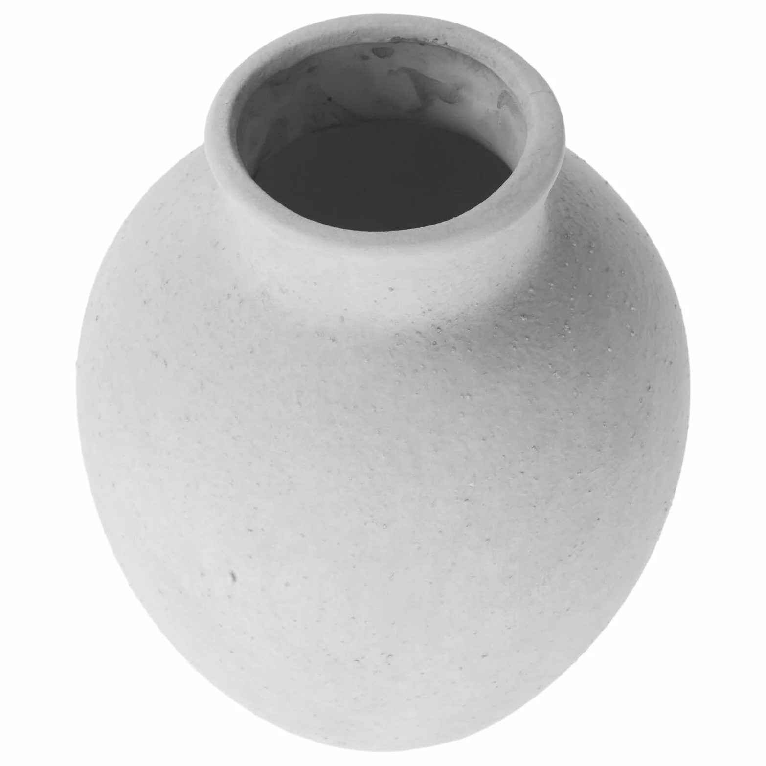 Cabilock Jarrón Rústico de Cerámica White Boca Estrecha para Arreglos Estables, Diseño Vintage Adecuado para Decoración de Hogar y Ambientes Rústicos