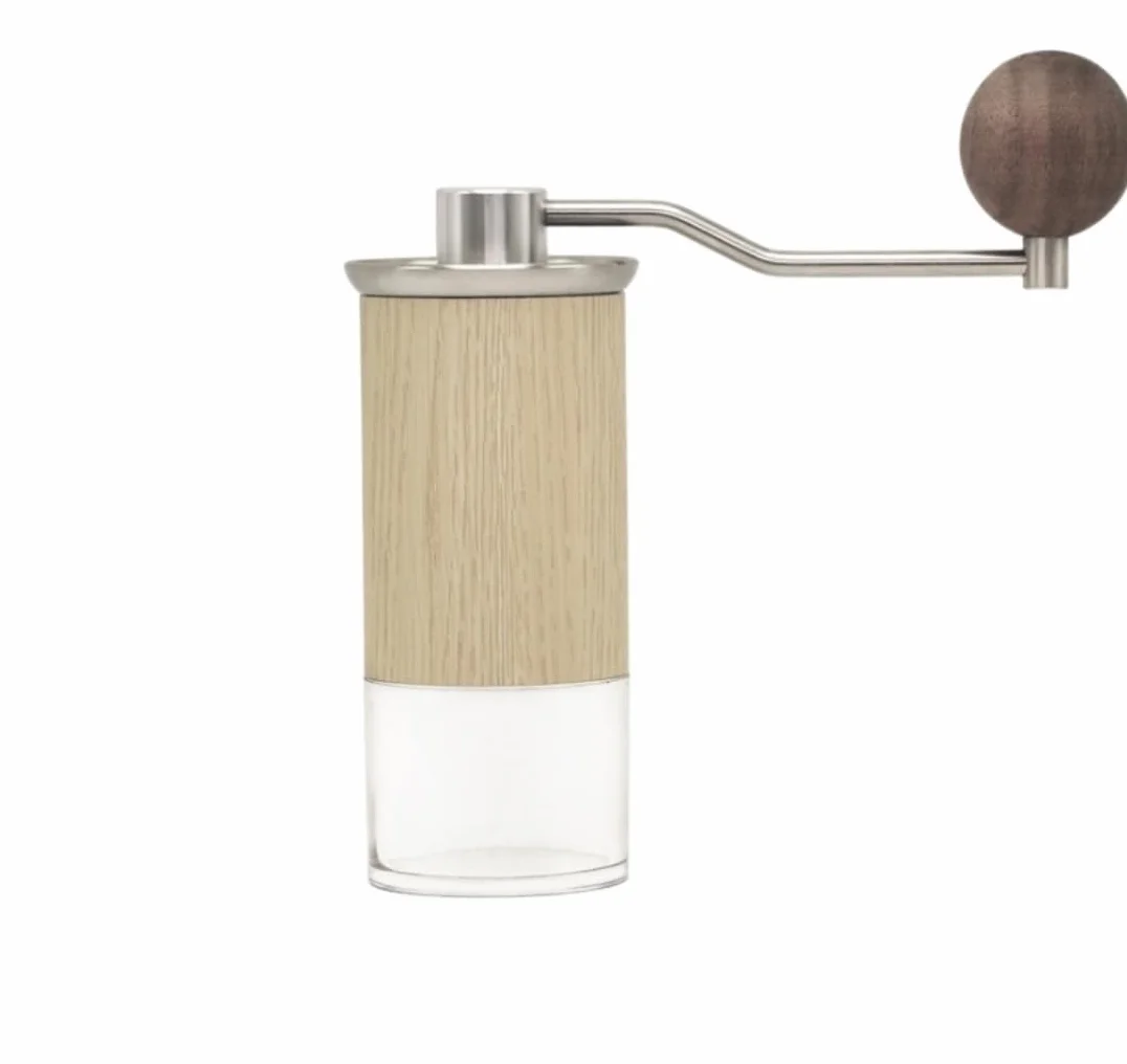 Molinillo Café Molino Cafe Molinillo De Café Manual Duradero, Molinillo De Acero Inoxidable, Molinillo Portátil De Granos De Café con Manivela Moledor De Cafe(Beige)