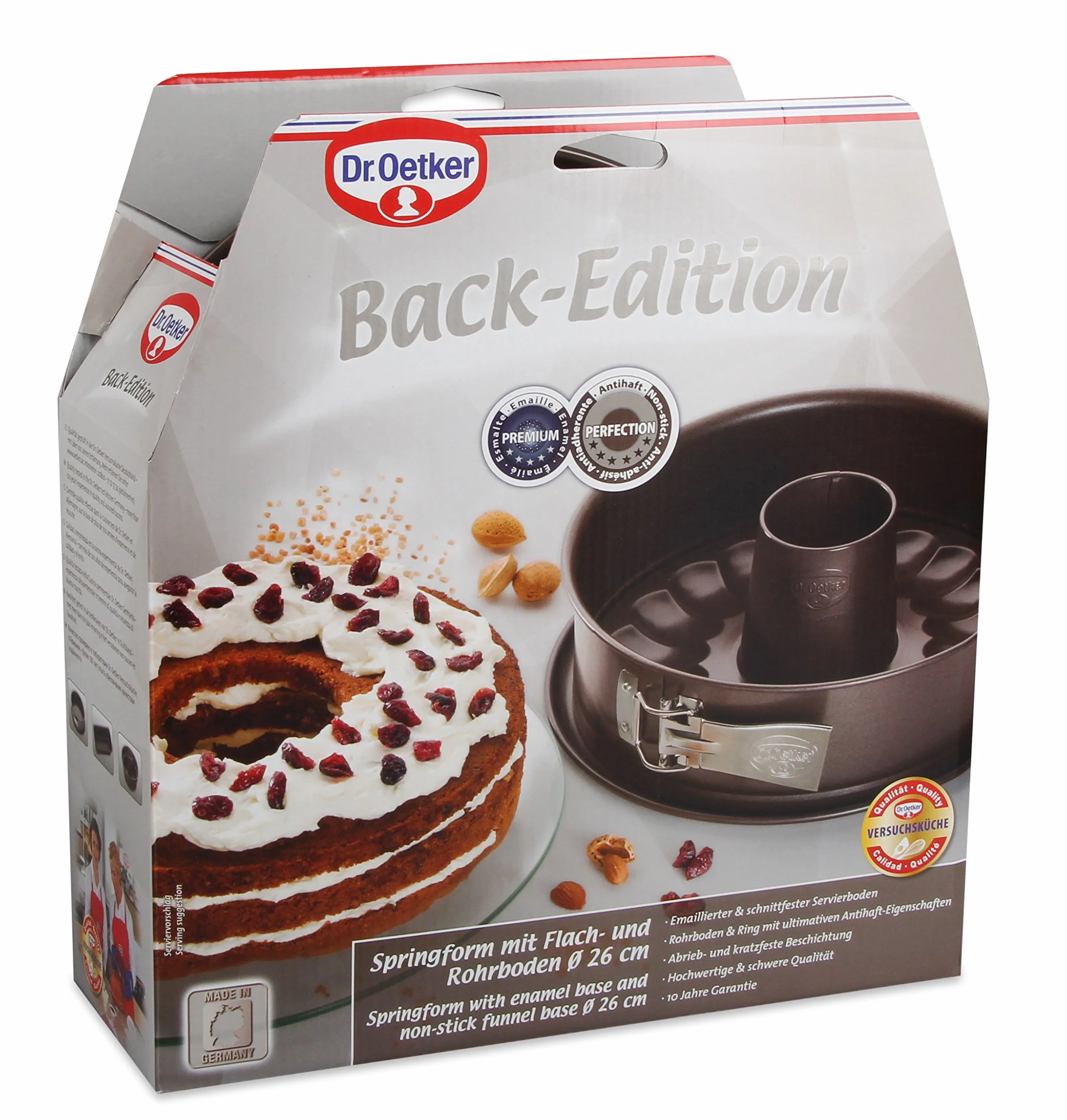 Dr. Oetker Springform, Chapa de Acero, marrón, 26 cm