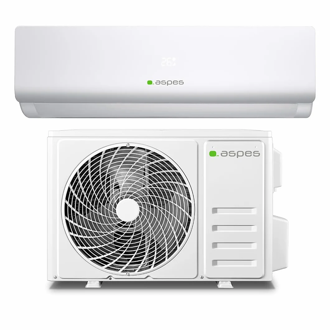 Aspes Aire Acondicionado Split, 18000 BTU AAAS1800W. Bomba de Calor, Temporizador, Clasificación Energética A++
