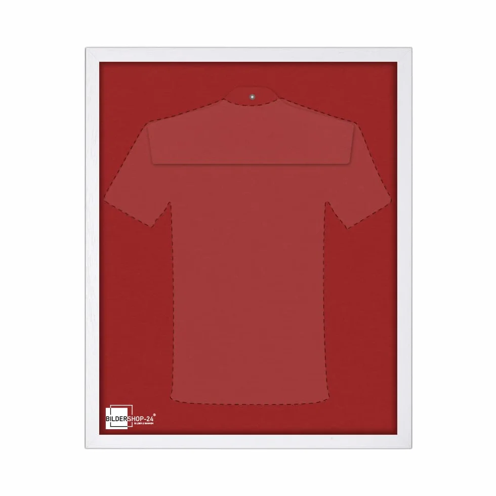 VARIO - Marco para camisetas (incluye percha y paspartú en muchos tamaños y colores), madera, Salsarot, 60 x 80 cm