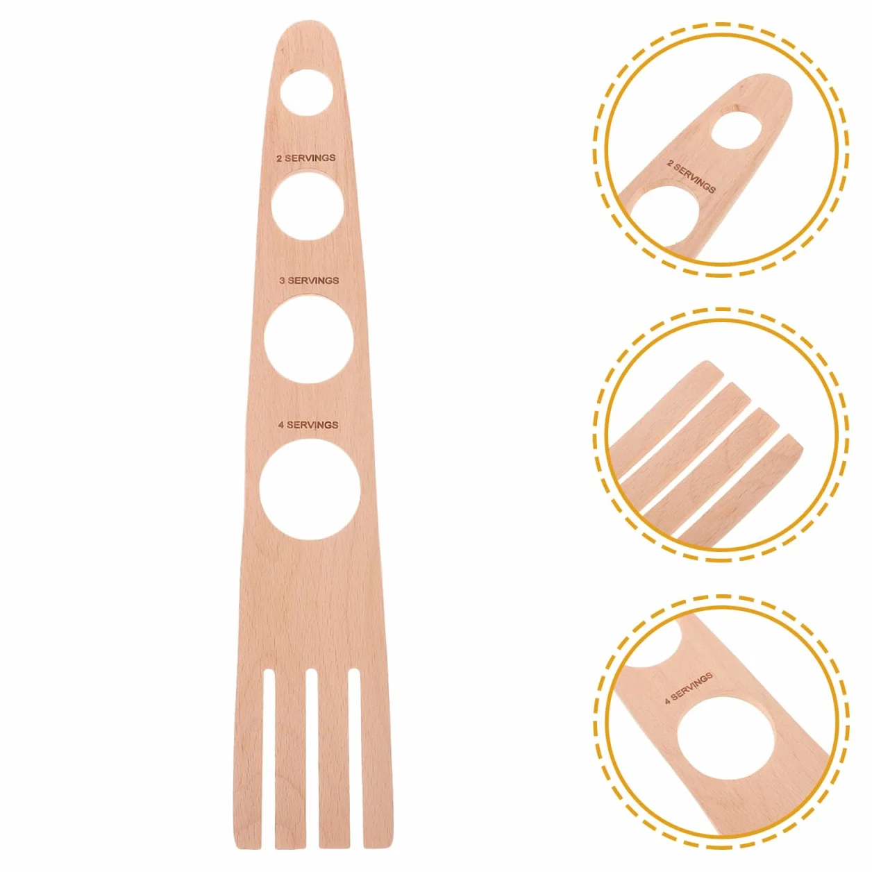 Ciieeo Medidor De Espagueti Con 4 Orificios Para Control De Porciones Utensilio Compacto De Cocina