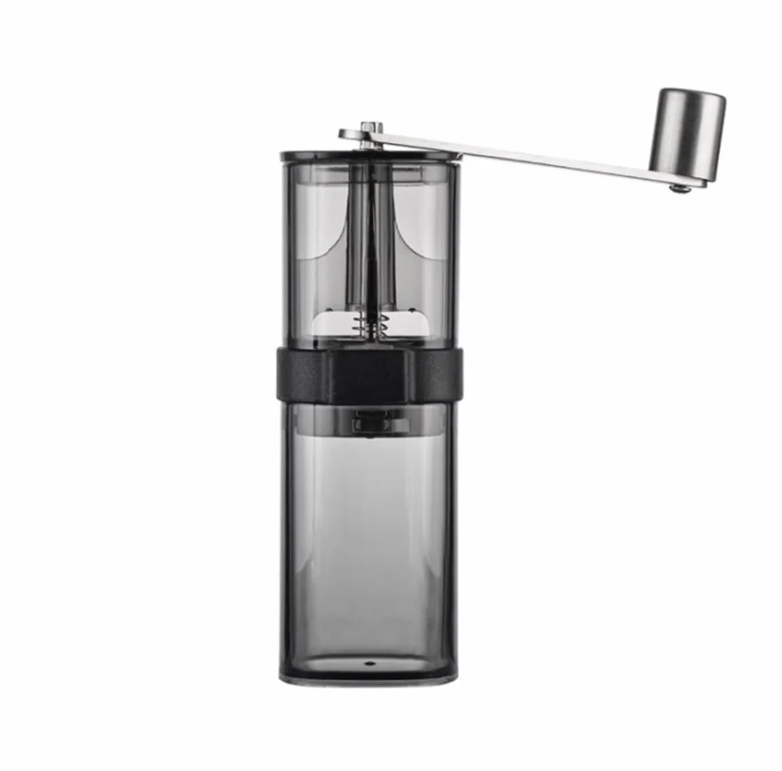 Molinillo Café Oficina Molinillo De Café Manual Con Fresas Cerámica Cónicas Granos Molidos A Mano Frasco Vidrio Molienda Ajustable Vintage Moledor de Cafe(Black)
