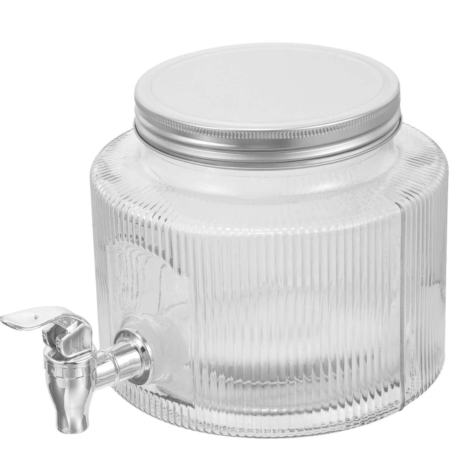 STOBAZA Dispensador de Bebidas Diseño Único de 2,8l de con Grifo y Fácil de Verter para Té Helado y Bebidas Frías en Fiestas y Reuniones