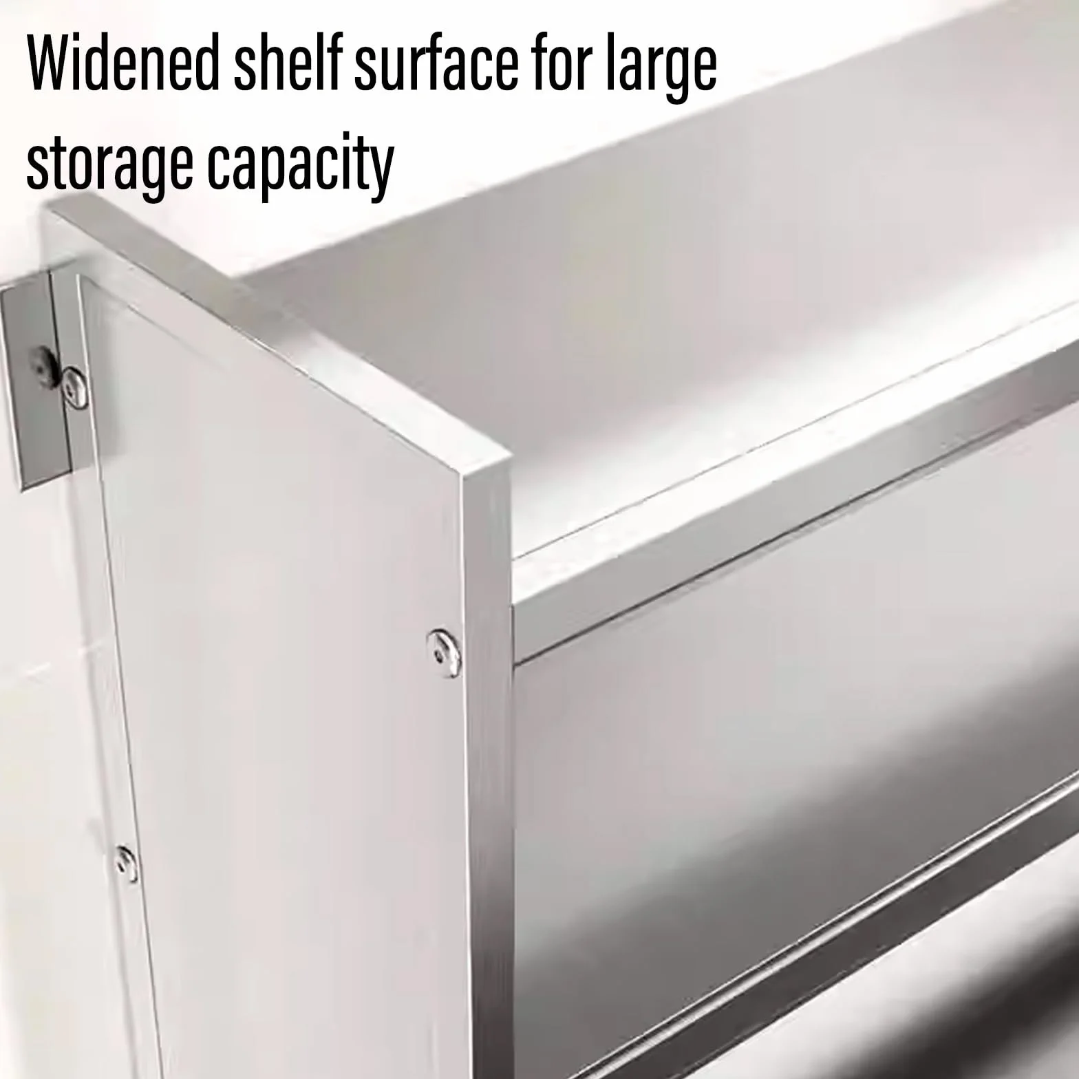 Armario de Pared Colgante de Acero Inoxidable para Cocina Baño Garaje con Puerta Corredera Semitransparente Barra para Colgar Varios Tamaños Disponibles(120 * 32 * 71cm)
