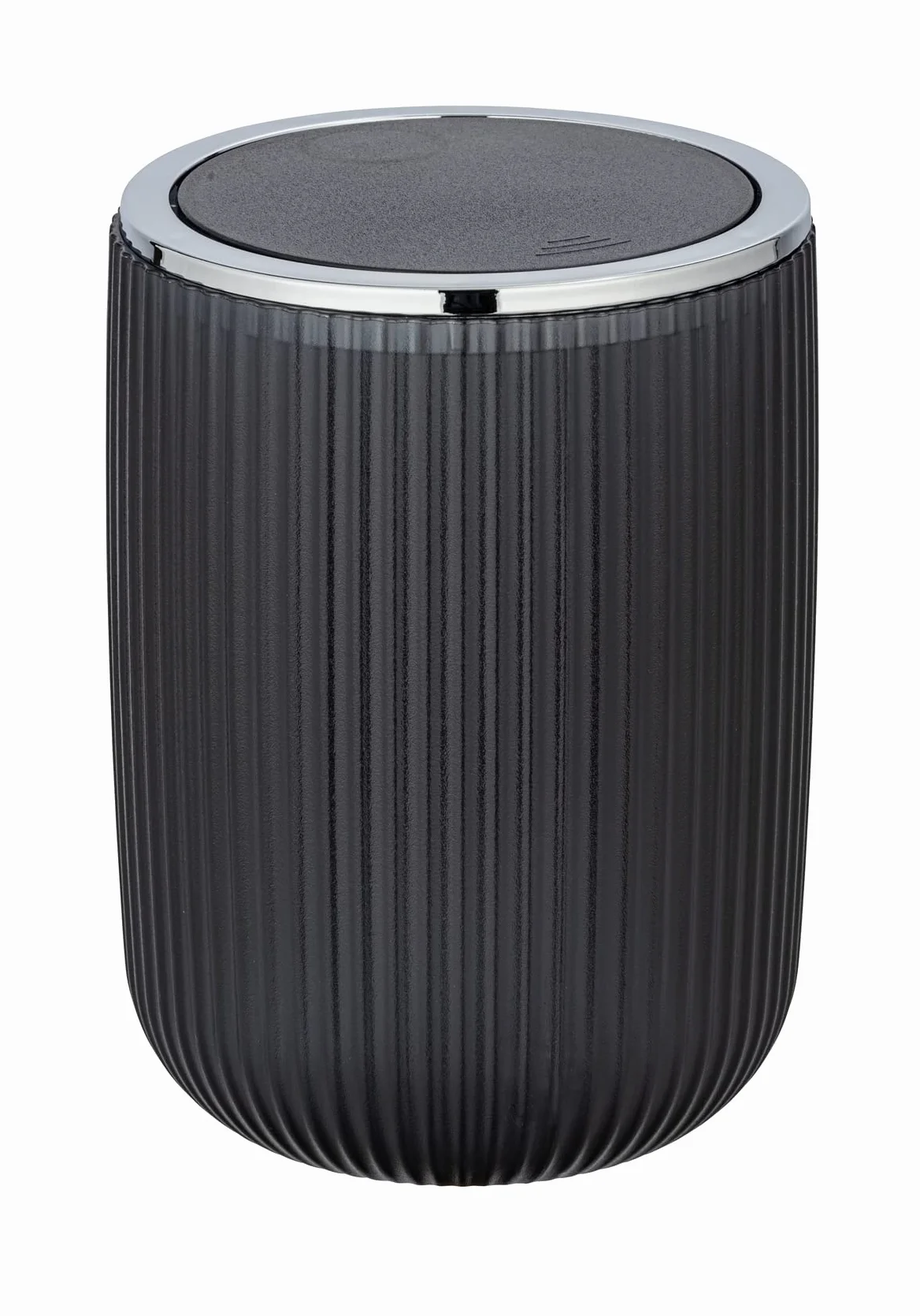 WENKO Cubo con tapa oscilante Agropoli S gris 2 l Plástico 14.5 x 20 x 14.5 cm