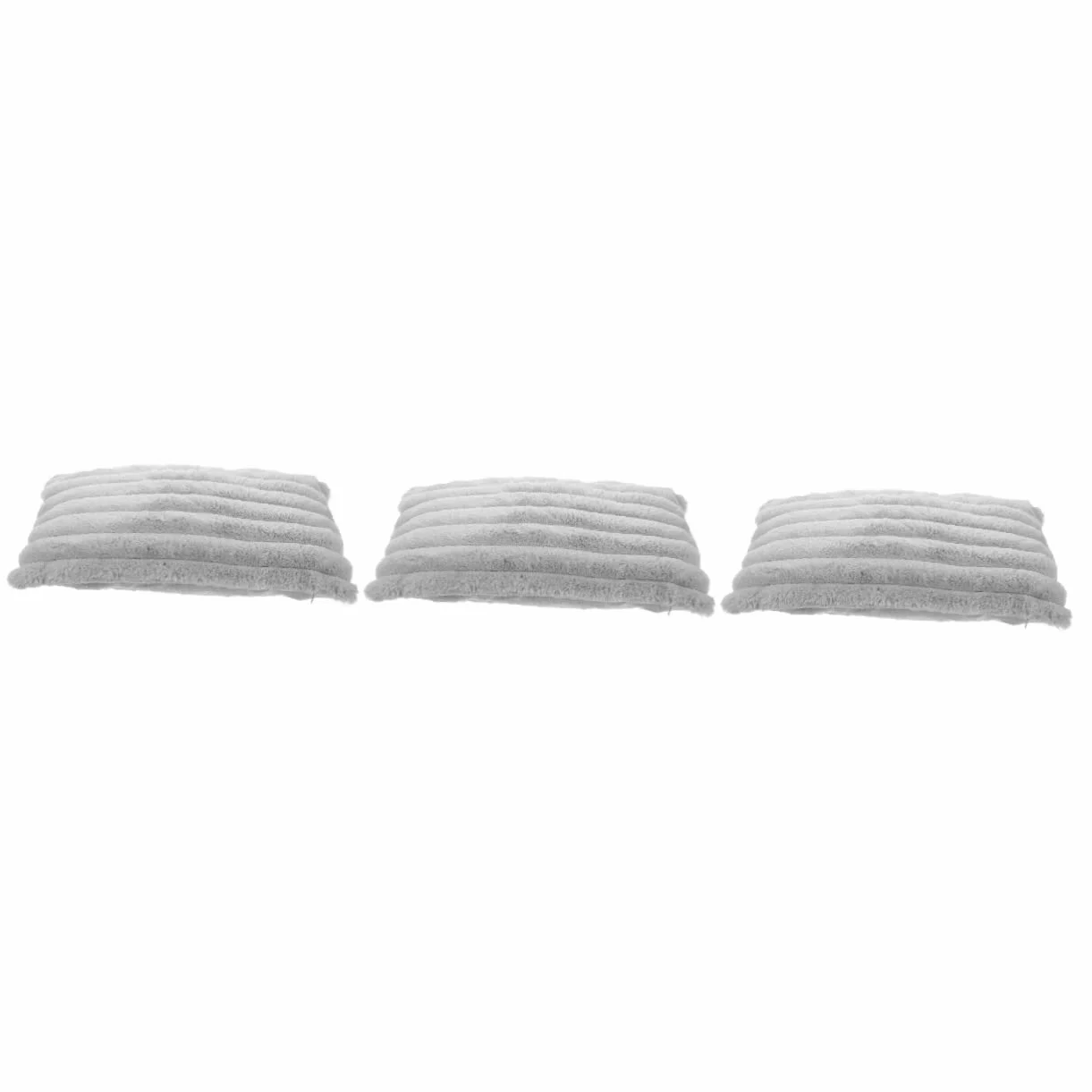 Cabilock 3piezas Funda De Cojín De Diseño Simple De Imitación De Conejo Accesorio Decorativo para Sofá y Sala De Estar