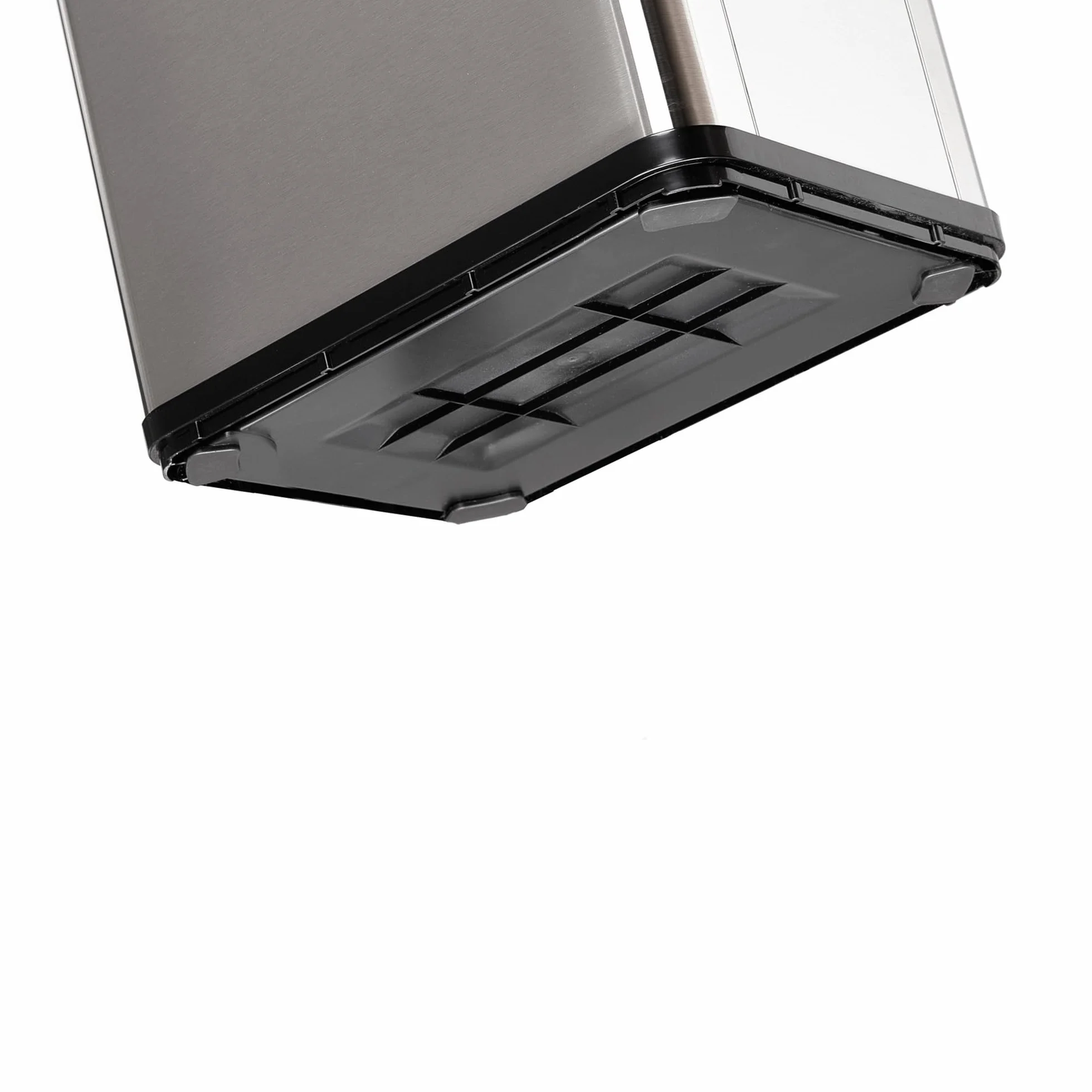 Well Home MOBILIARIO & DECORACIÓN Cubo de Basura Inteligente SIN Patas con Apertura automática y Contacto Manual de 40L, Alto: 55,5 (x35,5x26), Gris.