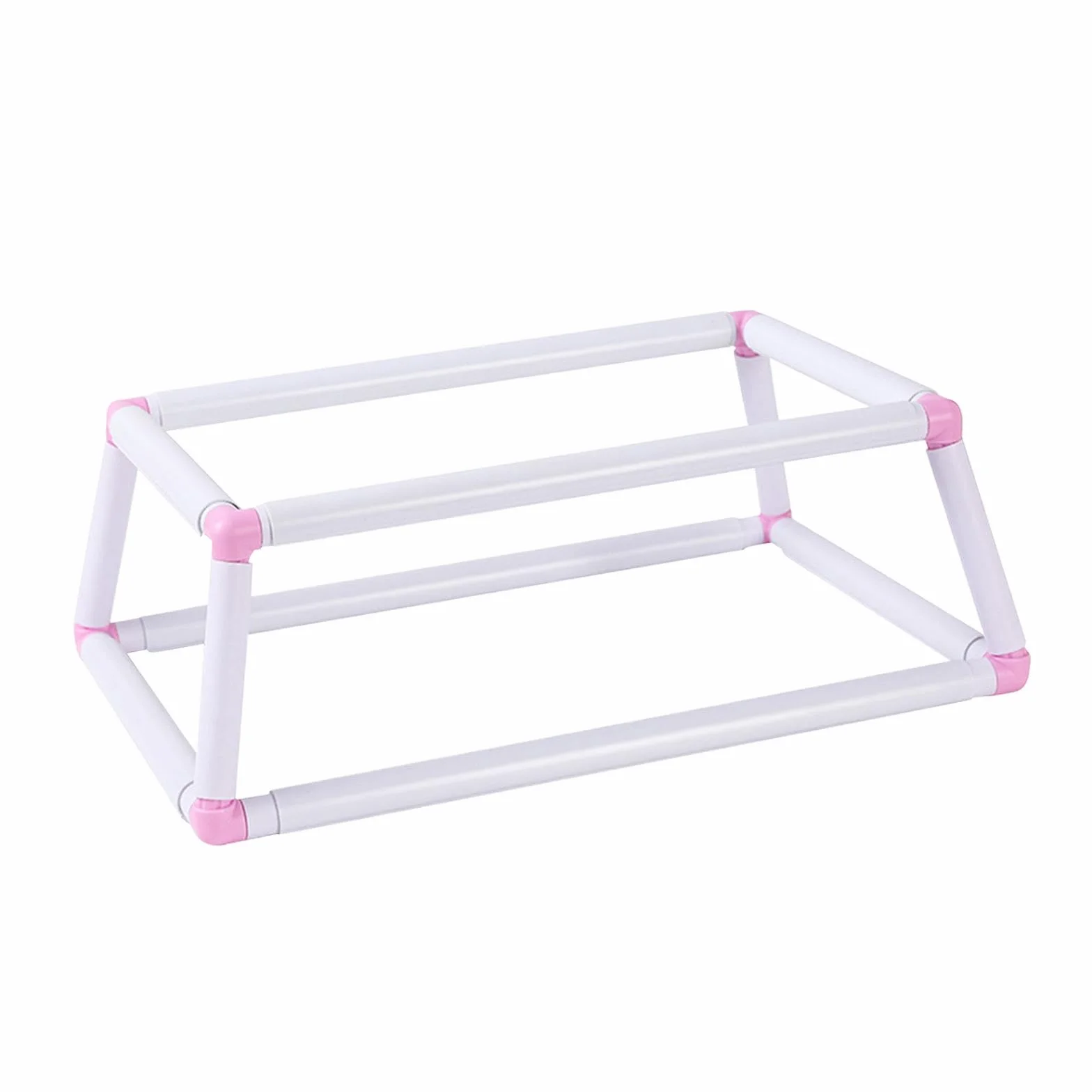 Soporte para, Bastidor de Bordado, Soporte para Regazo, Manos Libres, Combo de Costura DIY Compacto, Aro de Bordado Multifunción, Soport, Rosa Grande, Individual