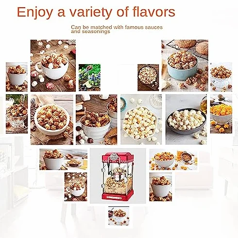 Máquina de palomitas de maíz para uso doméstico y comercial, ideal para fiestas y noches de cine