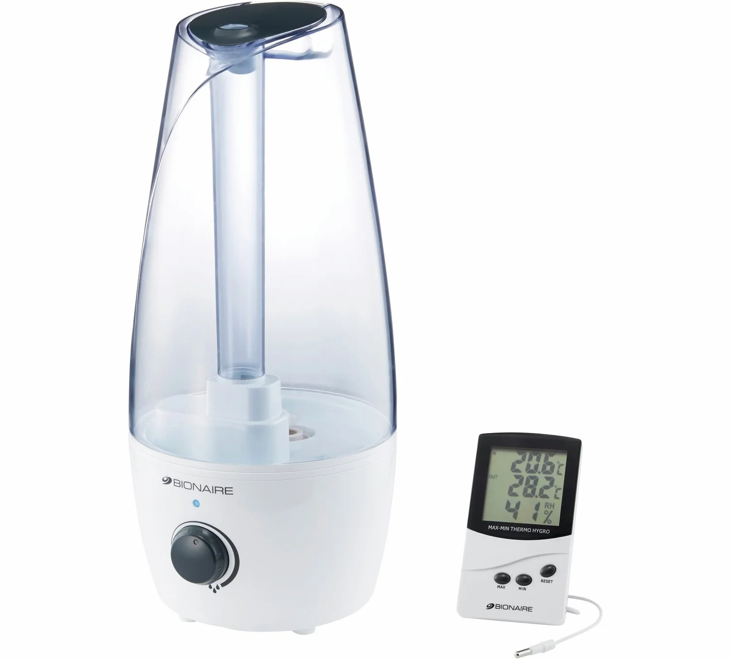 Humidificador e higrómetro BIONAIRE BUH004X, 1 unidad