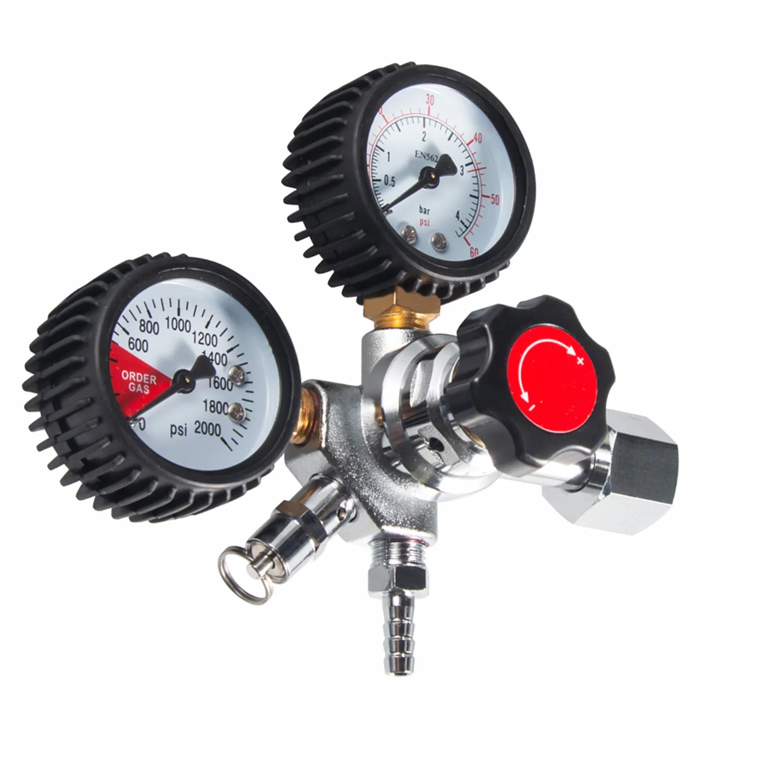 PERA Regulador de barril de cerveza de CO2 W21.8 EU para cerveza casera de borrador