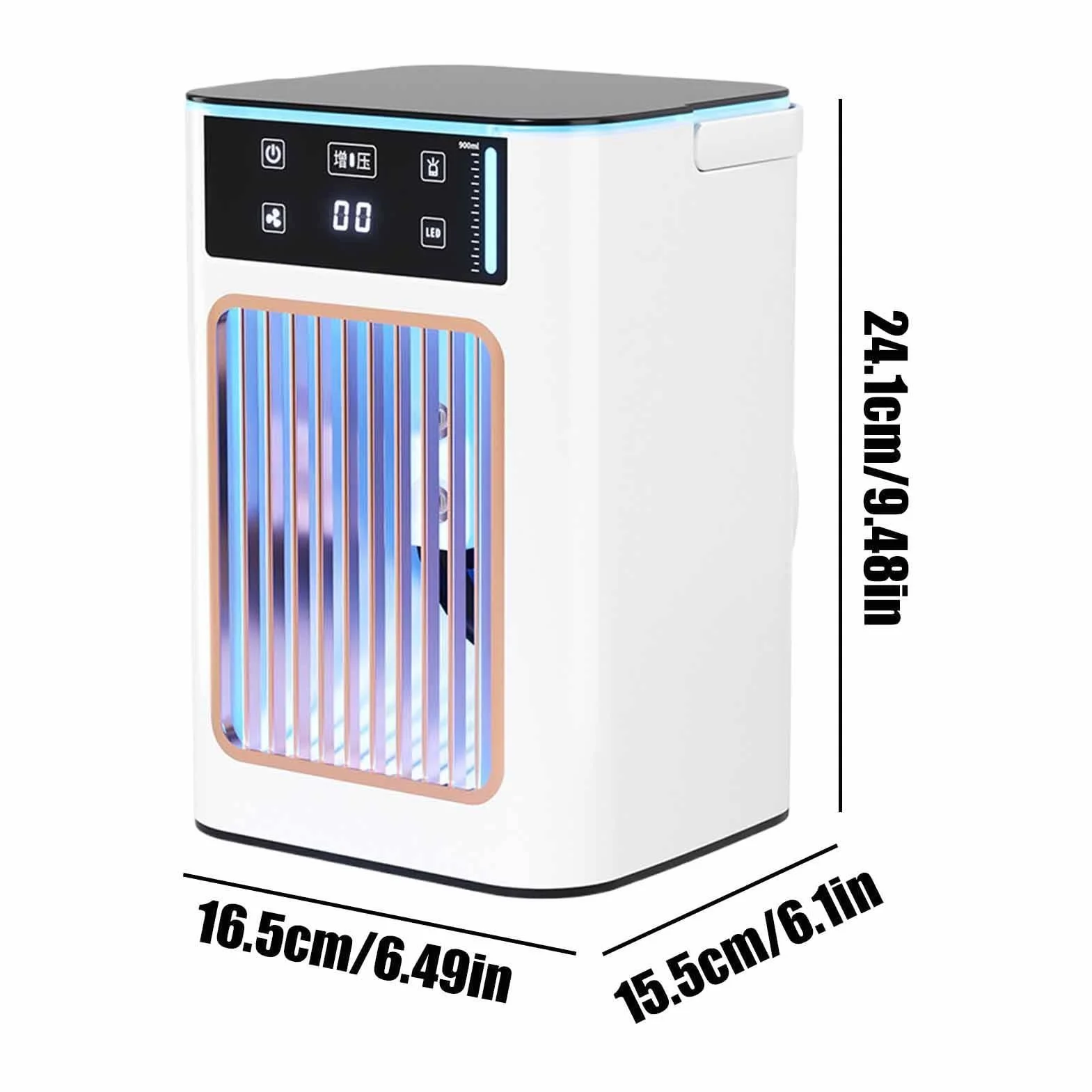 Ventilador Personal Portátil 3-Velocidades | Ventiladores Enfriadores Que Soplan Aire Frío Para Verano Interior Hogar Oficina Dormitorio Escritorio Residencia Viaje