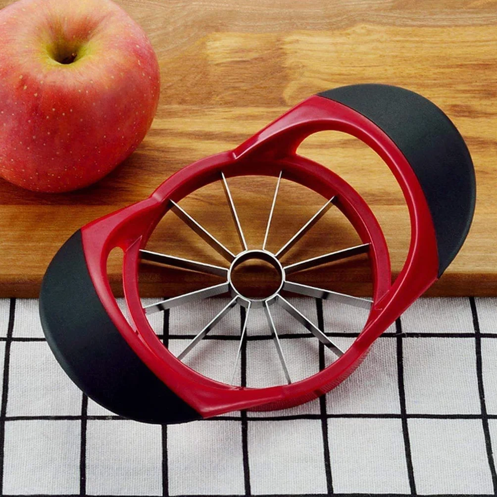 Descorazonador cortador manzanas acero inoxidable mango ergonómico ABS antideslizante 12 hojas grande