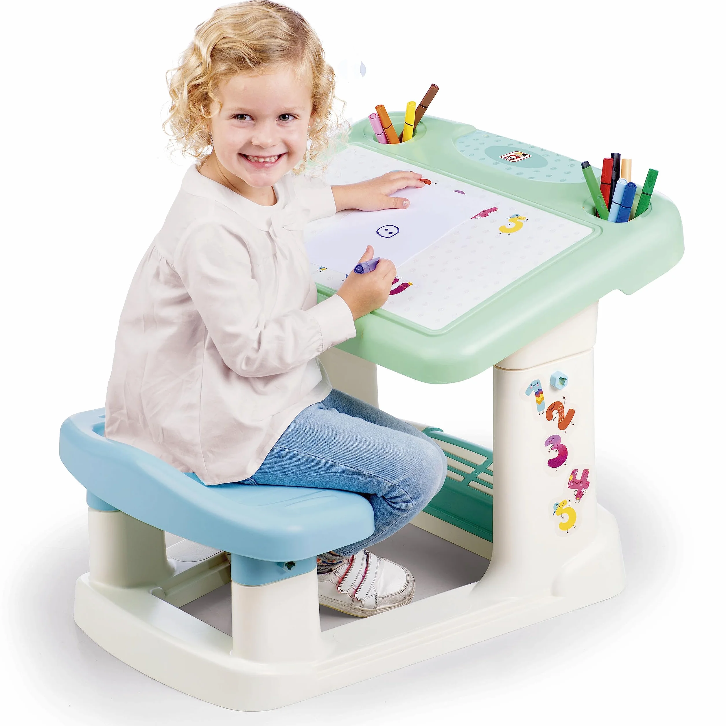 Chicos Mi Primer Pupitre Activity Escritorio Infantil con Gran Superfície de Trabajo y Compartimentos, A Partir de 24 Meses