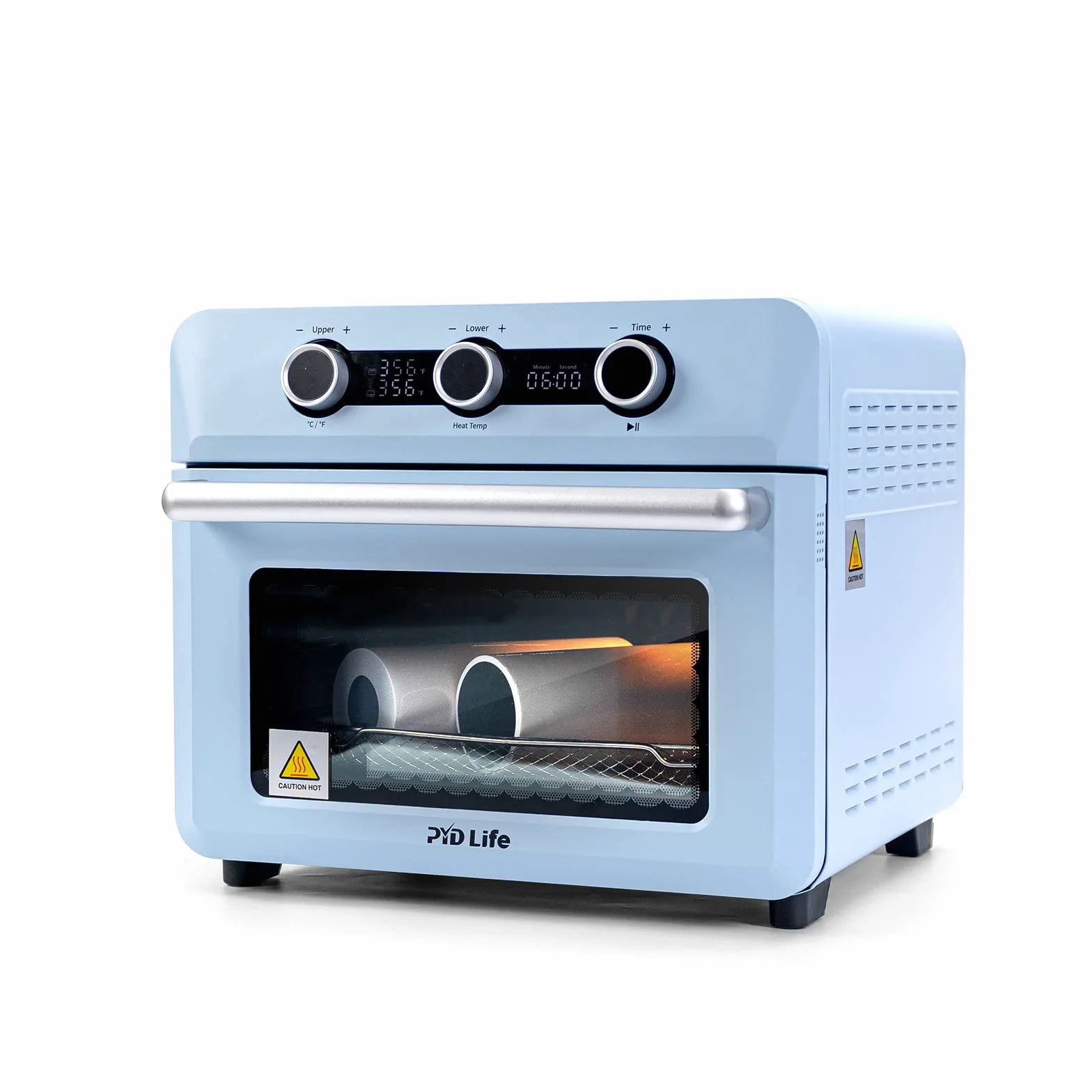 PYD Life Horno de sublimación de 25 l, 220 V, 1600 W, color azul claro, horno de convección para sublimación en blanco, tazas, vasos, tazas, botellas de agua, impresión a granel