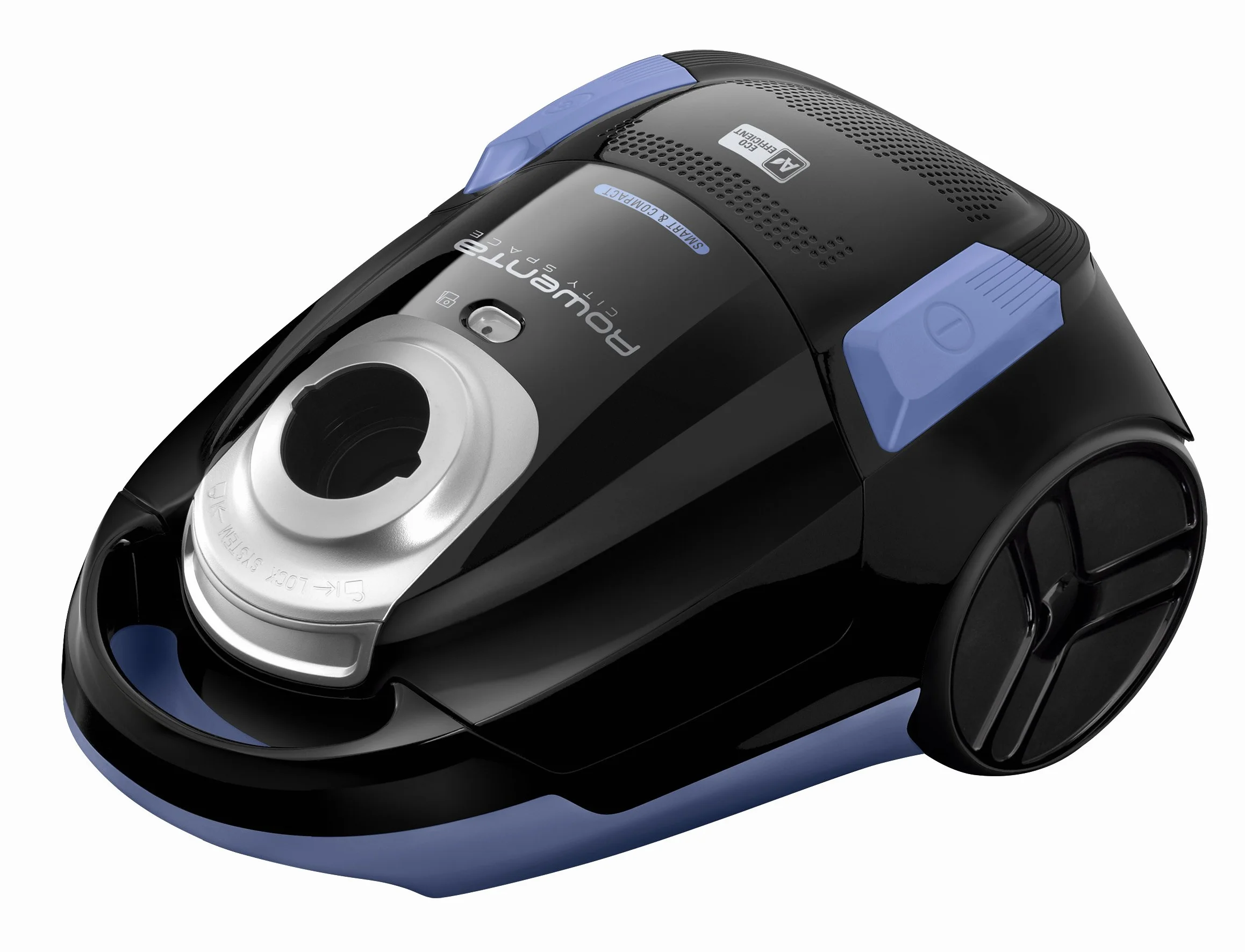 Rowenta RO2611 Aspiradora con Bolsa, 2.5 litros, 78 Decibelios, Negro/Azul