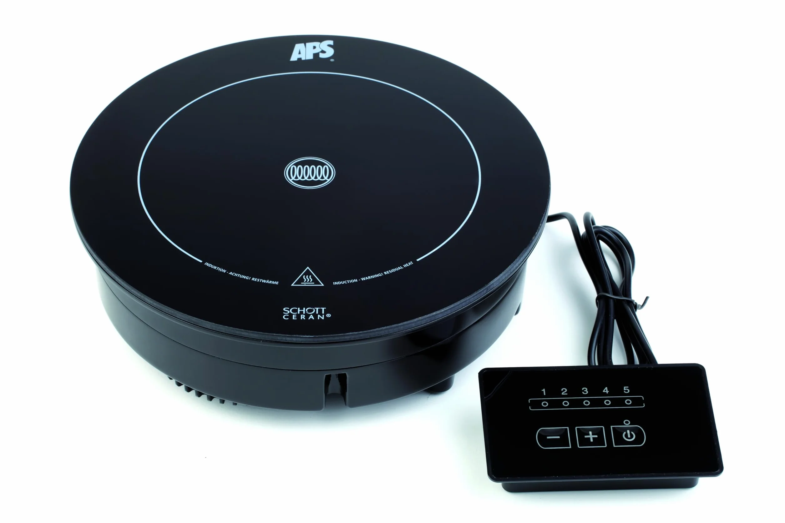 Dispone de placa de inducción M, regulador para chafing dish serie de globo y sopas con forma de bola de globo 700 Watt, de diámetro Induktionspllatte 24 cm