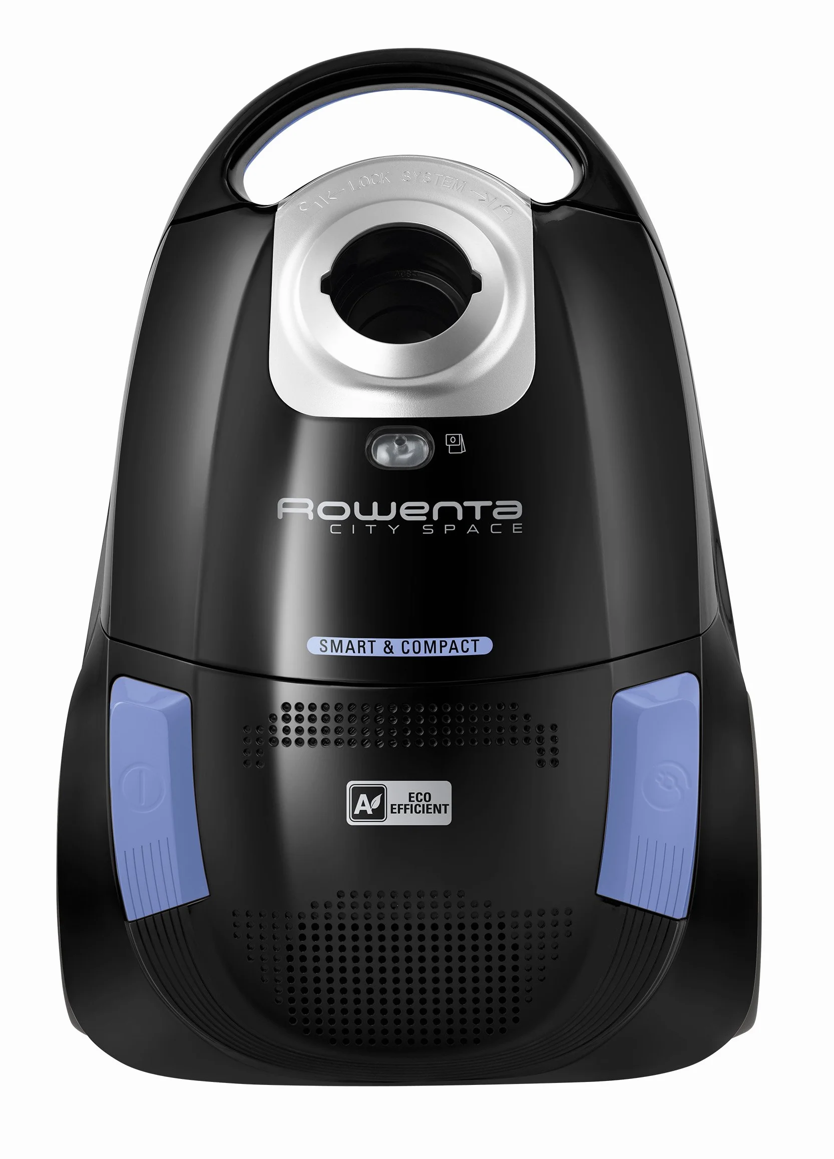 Rowenta RO2611 Aspiradora con Bolsa, 2.5 litros, 78 Decibelios, Negro/Azul