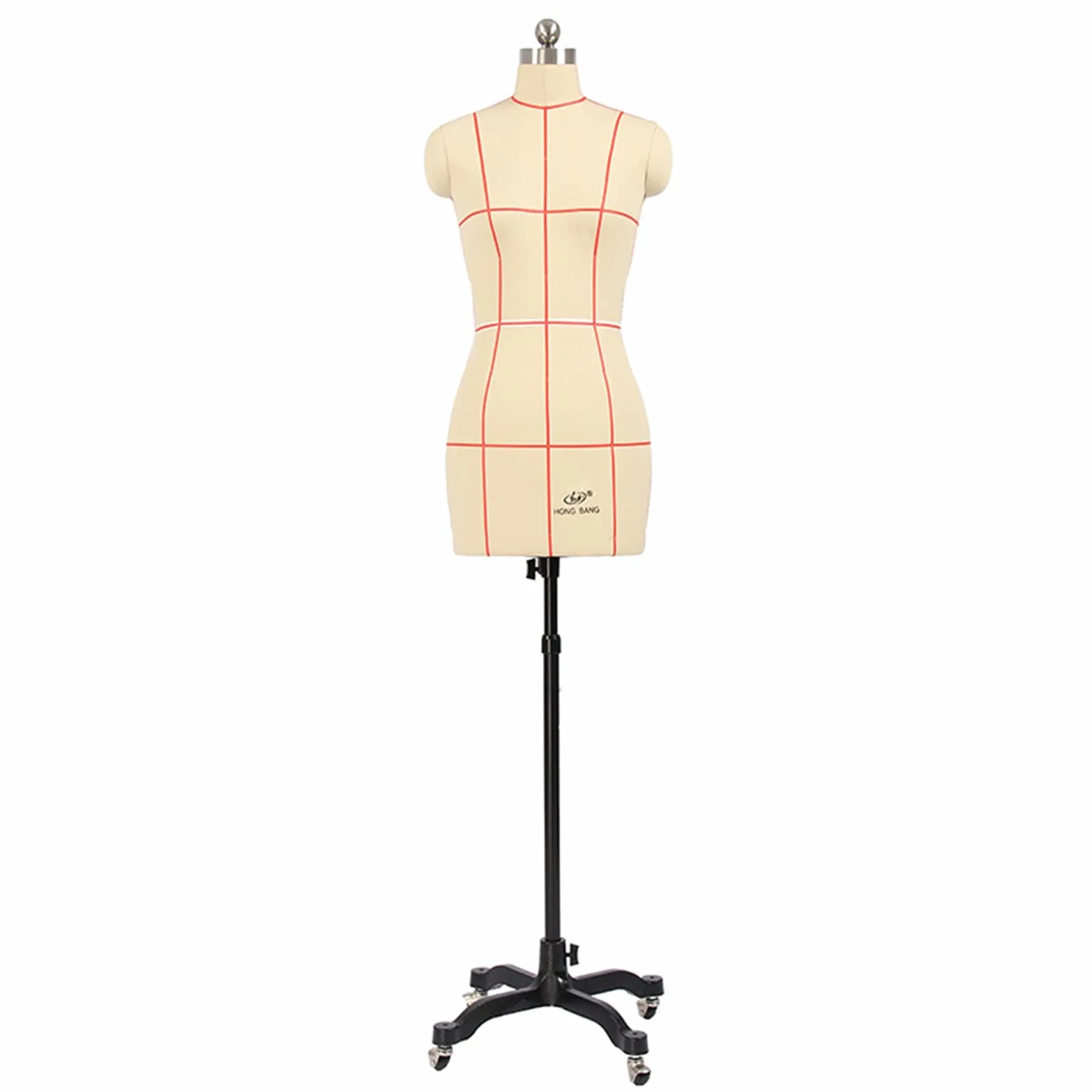 Forma de vestido ajustable de medio cuerpo con torso y brazos que se pueden fijar, perfecto para proyectos de costura y sastrería para principiantes