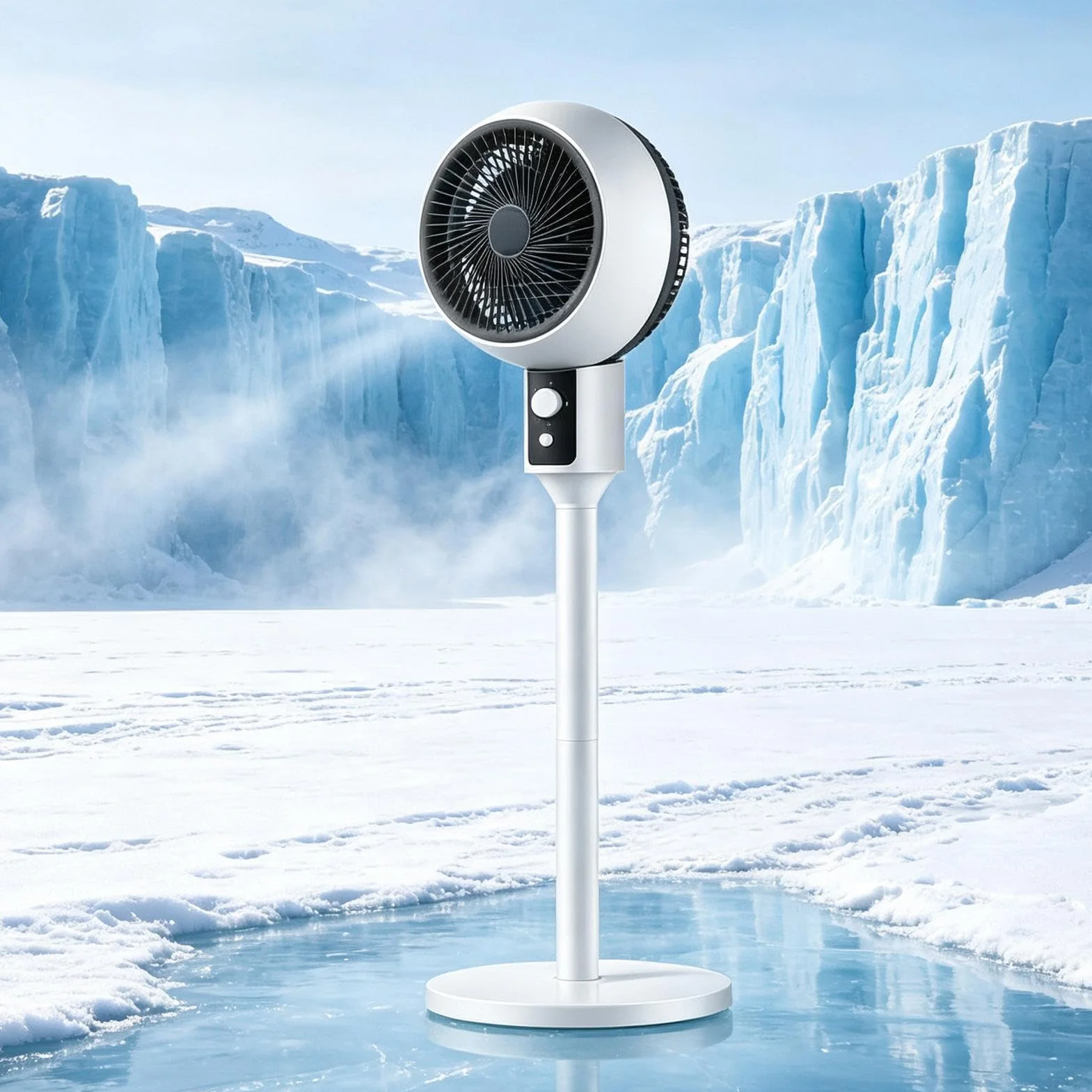 Ventilador 3 Velocidades Flujo de Aire Potente y Silencioso Vertical | Ventilador Para Suelo Para Hogar Garaje Oficina Patio Tienda Dormitorio Baño Dormitorio Habitación