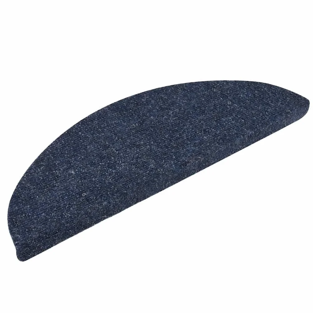 Alfombrillas autoadhesivas para escalones, 5 unidades, color azul, 56 x 17 x 3 cm, antideslizantes, protección para escaleras, escaleras interiores, escaleras de caracol, niños y mascotas