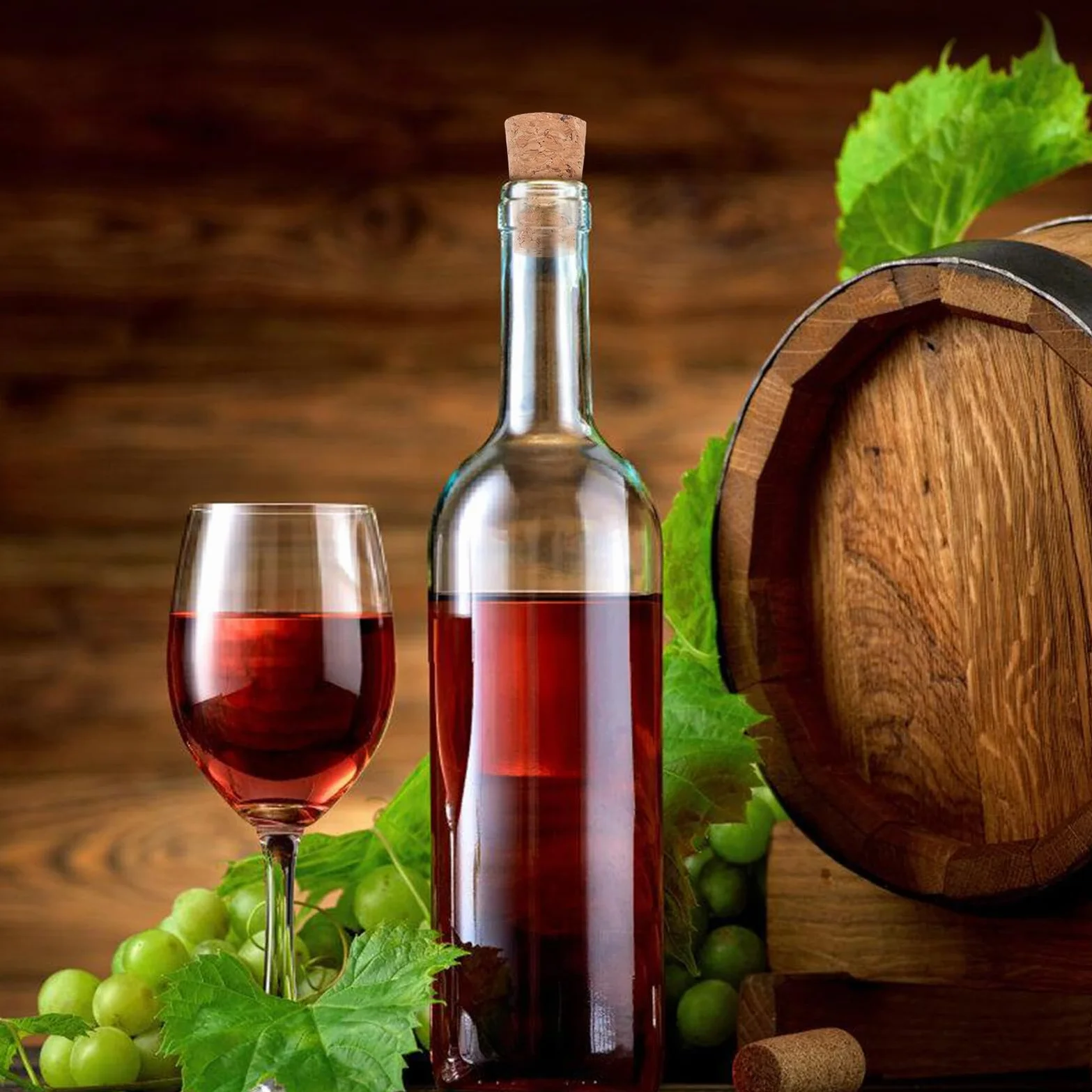 Tapones de Corcho Cónicos para Botella de Vino 100 Unidades Khaki | Tapones de Corcho para Botellas de Vino, Cierre Hermético, para Botellas de Vidrio