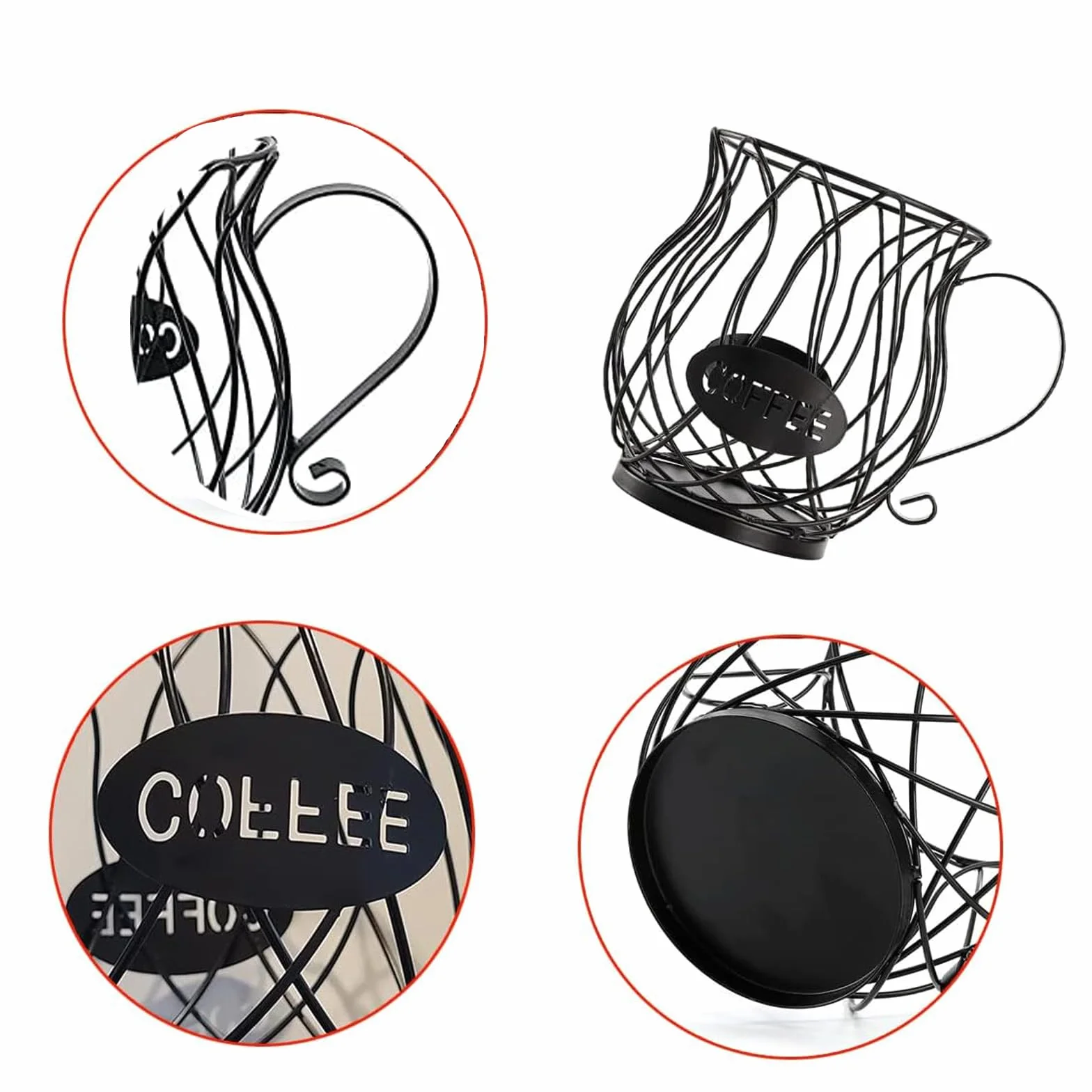 Cesta de Almacenamiento para Cápsulas de Café, Soporte de Expreso