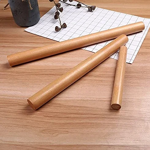 Rodillos para hornear – Rodillo de masa de madera antiadherente para pasteles y fideos – Herramienta esencial de cocina
