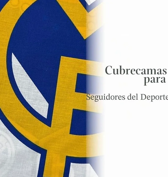 Juego de Cama del R. Madrid Equipo de Fútbol (1 Funda de Edredón + 1 Funda de Almohada), Oficial Fútbol Madrid, Regalo R. Madrid, 50% Algodón y 50% Poliester, (L,135CM)