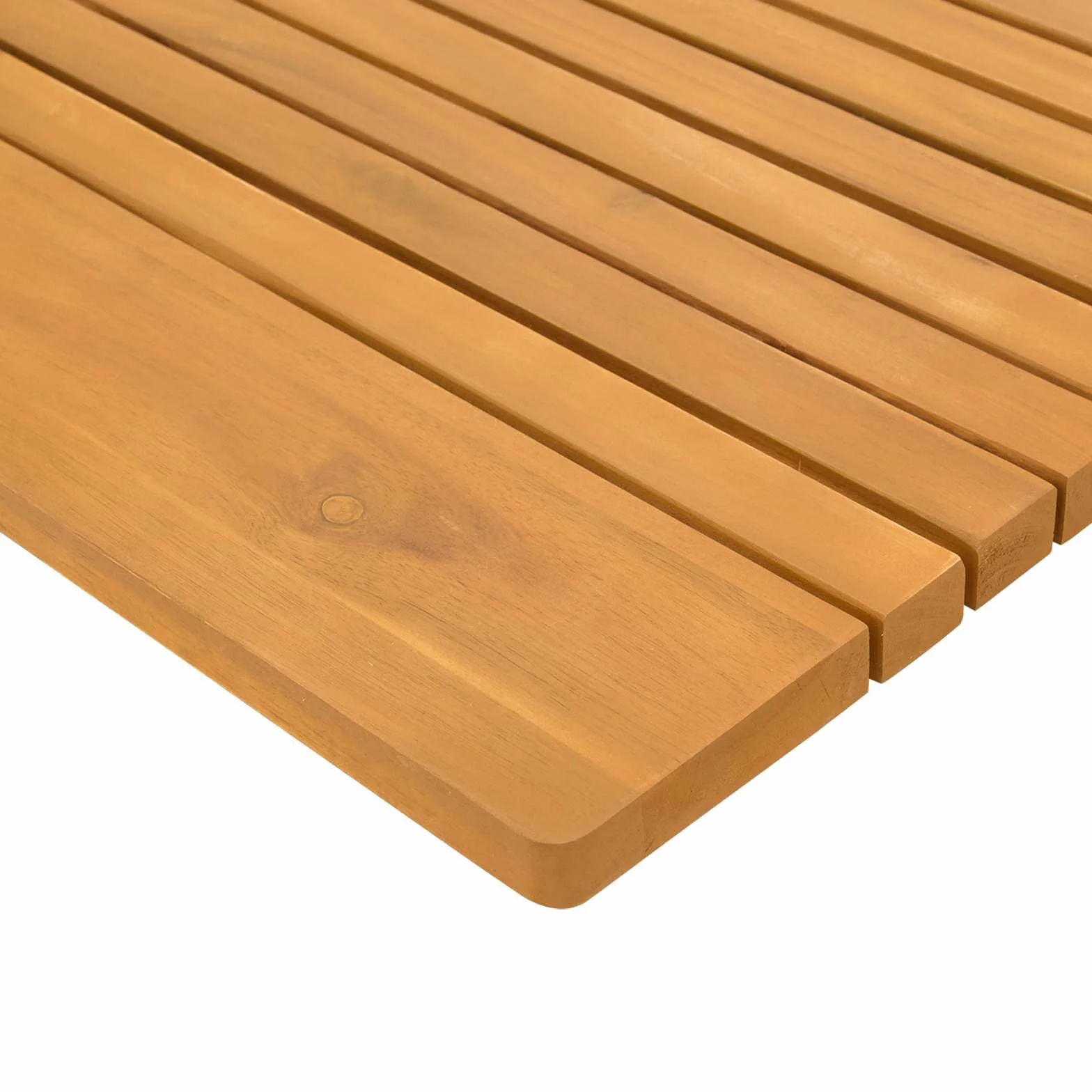 Alfombra de baño de madera con superficie engrasada, antideslizante, para baño y ducha, secado rápido, lavable, versátil, color marrón