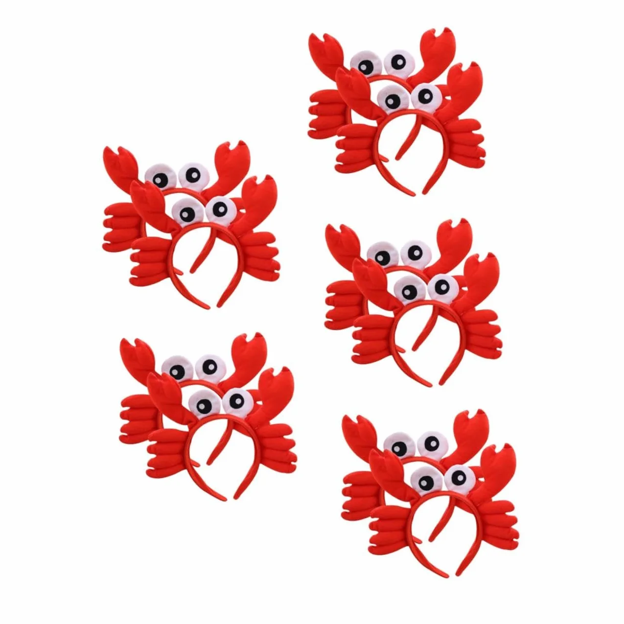 Zerodeko Diadema De Cangrejo Grande Para Niñas Accesorios De Cosplay Diademas Divertidas Para Fiestas Diseño Y Ligero Para Fotos Y Celebraciones 2 Piezas X 5