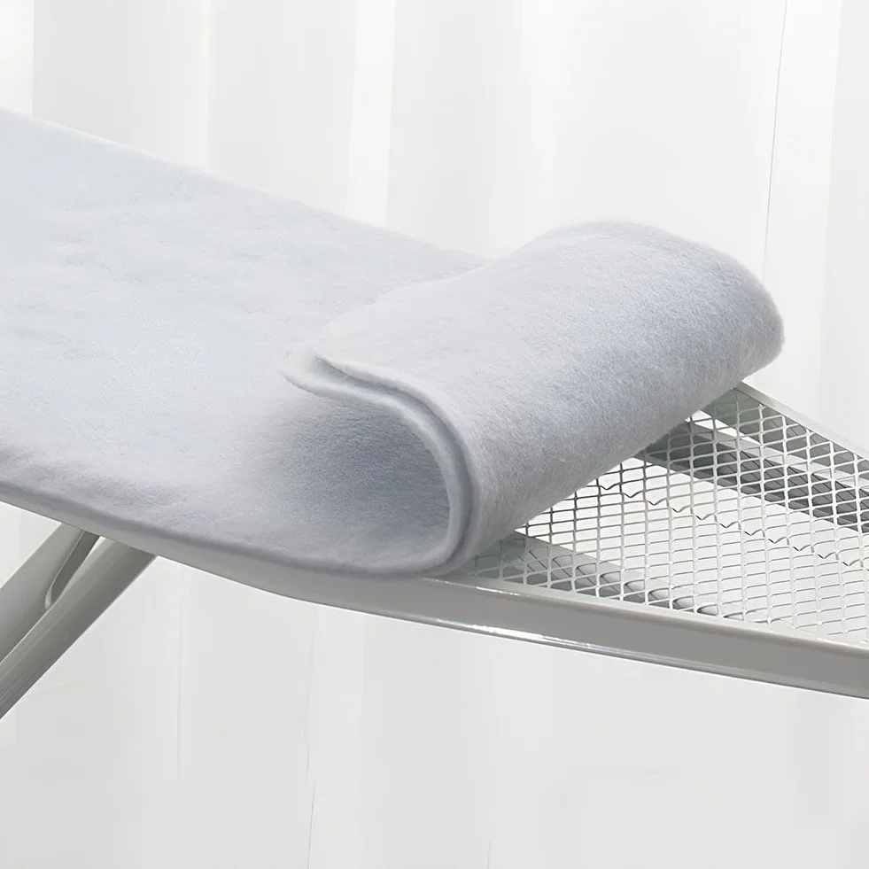 Funda elástica para tabla de planchar de 130 x 50 cm, parte superior de algodón para un planchado rápido y fácil, color marrón, se adapta a tablas estándar (39.3 pulgadas de largo x 15.3 pulgadas de
