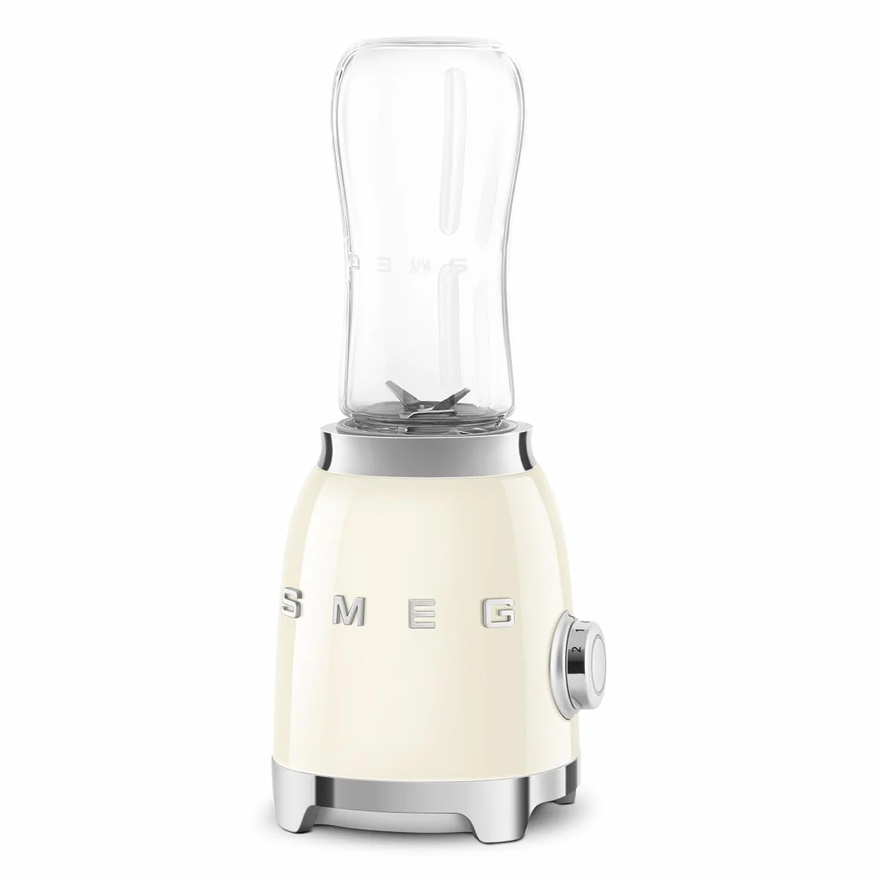 SMEG Batidora personal retro con 2 botellas PBF01CRUS, crema, mediana