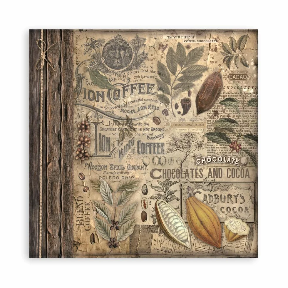 Scrapbooking Pad 20,3 x 20,3 cm (8 x 8 pulgadas) Coffee and Chocolate