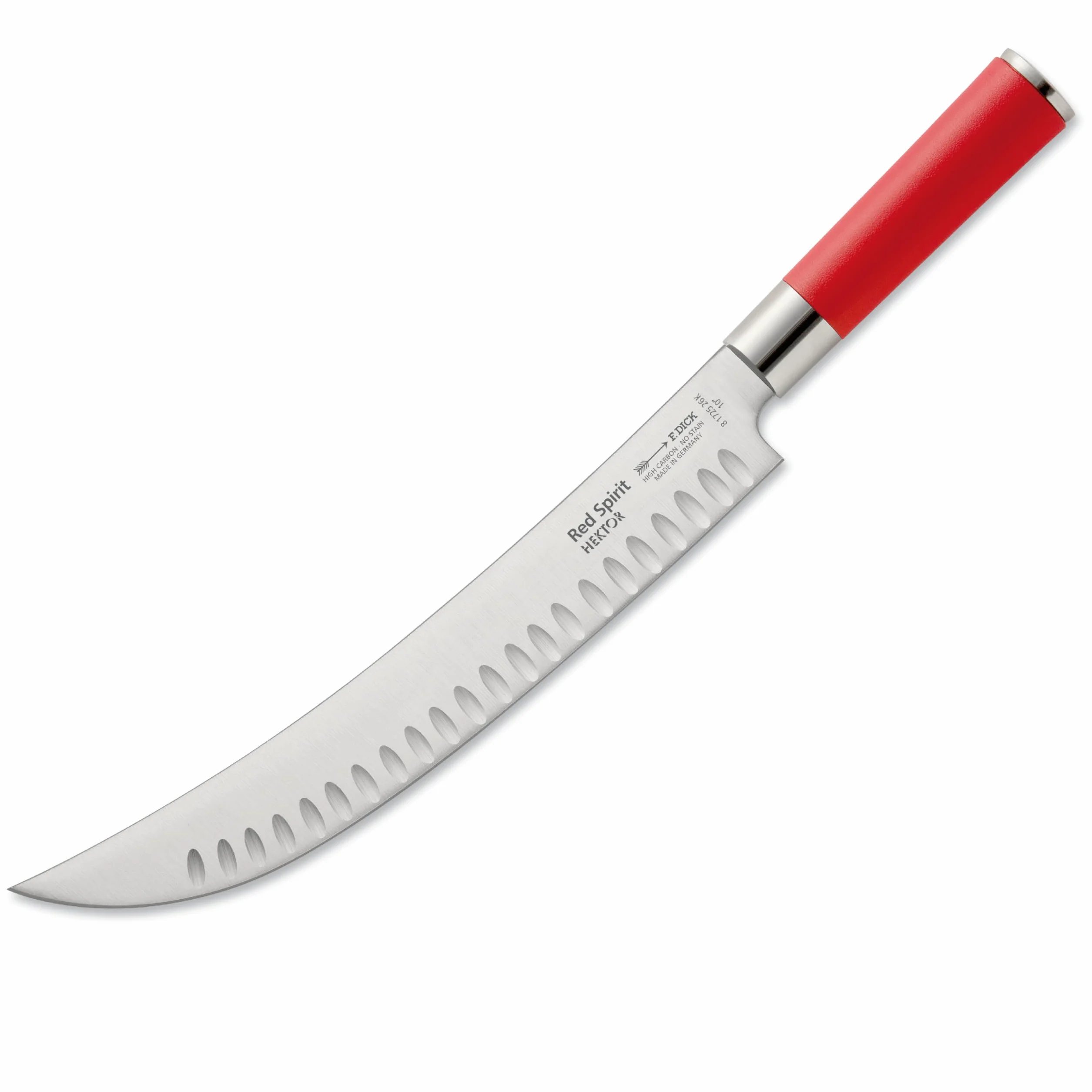 Cuchillo para despiece F. DICK HEKTOR, cuchillo para despiece Red Spirit (cuchillo con hoja de 26 cm, acero X50CrMoV15, inoxidable, 56 HRC) 81725262K