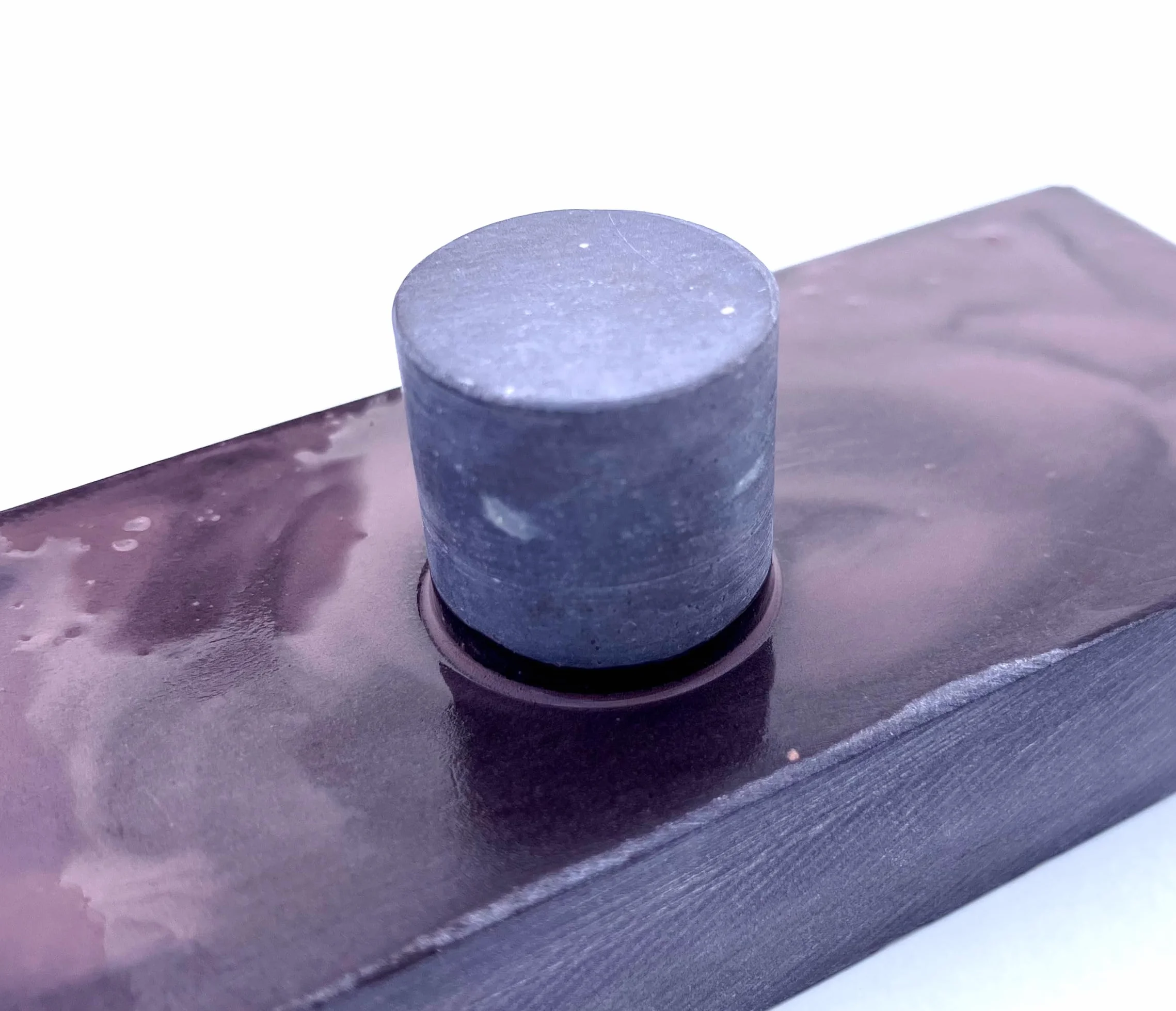 Belgischer Brocken piedra afiladora azul 150x40 mm. Piedra de afilar finamente para cuchillas, instrumentos quirúrgicos, maquinillas de afeitar