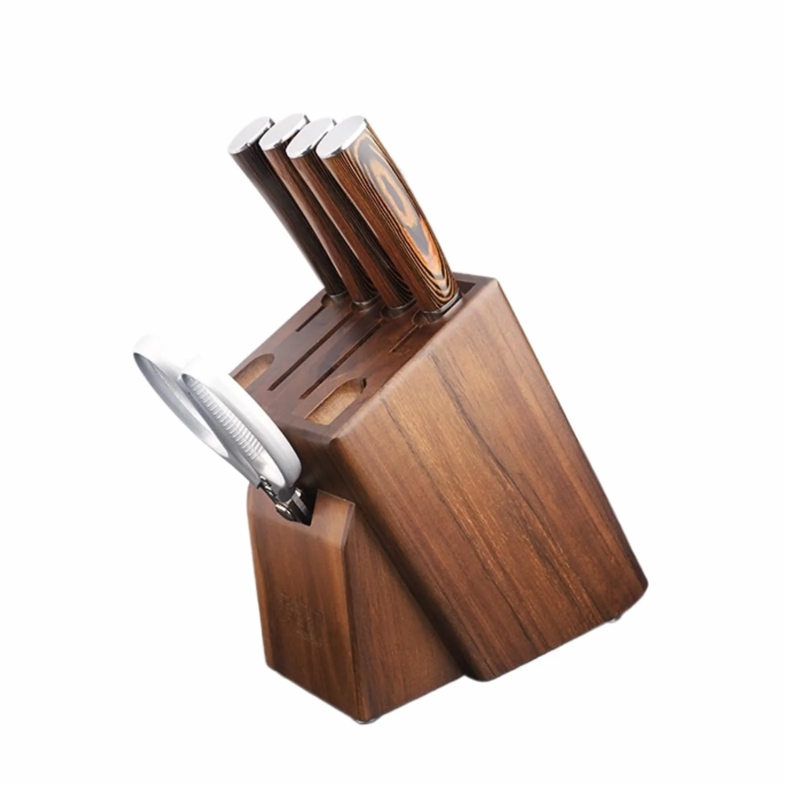 Bloque para Cuchillos Utensilios De Cocina Organizador De Encimera Gran Capacidad con Bloque Cuchillos Madera For El Hogar Herramientas
