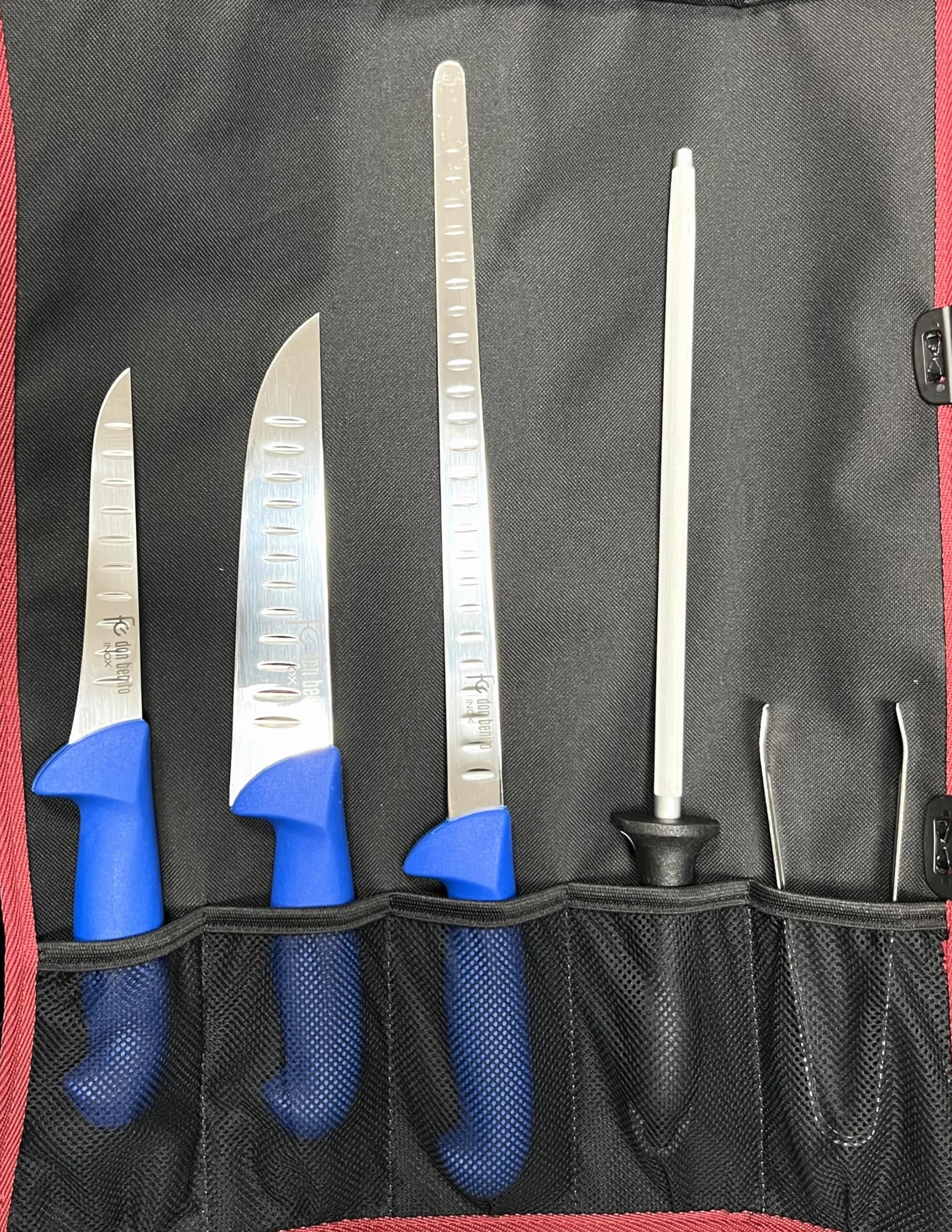 Todo Cultivo Set de cuchillos profesional para cortador de jamón, incluye estuche manta para guardar y transportar