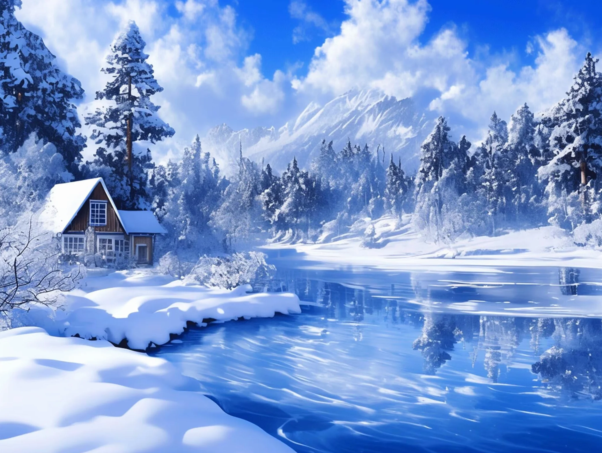 Pintar por Numeros nieve Pinturas Acrilicas bosque Pintura por Numeros Adultos Lienzos para Pintar, Pintura Acrilica Manualidades, Decoración para Hogar, Regalos Cumpleaños, 90x120cm Sin Marco, q-908