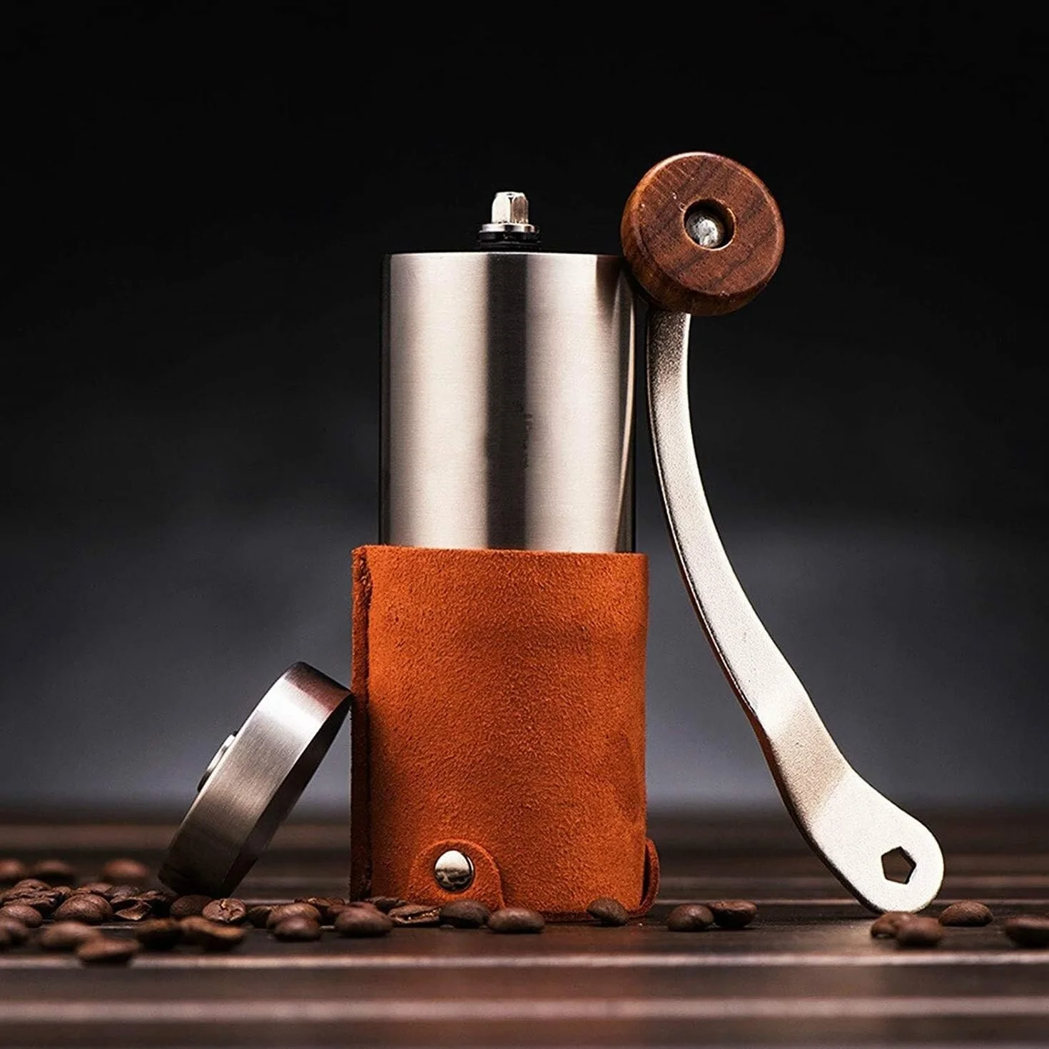 Molinillo de Café Molino de Café Molinillo De Café Manual, Molinillo De Café Portátil Con Manivela, Mini Molinillo Negro, Molinillo De Café Individual Molinillo Cafe Molinillos de Café ( Color : A , S