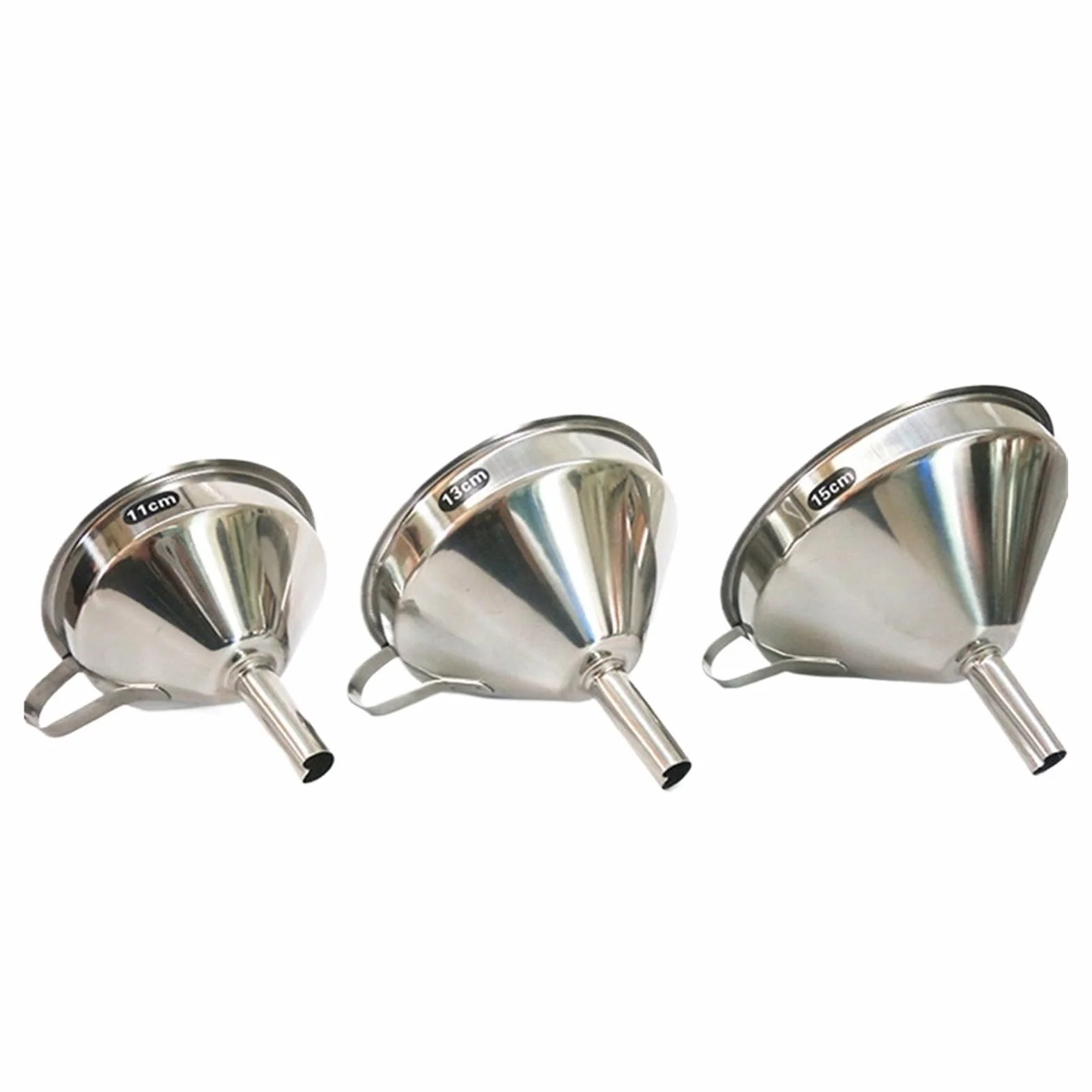 Embudo Funcional de Acero Inoxidable for Aceite de Cocina, Embudo de Metal líquido con Filtro/colador Desmontable for enlatar Herramientas de Cocina(13cm)