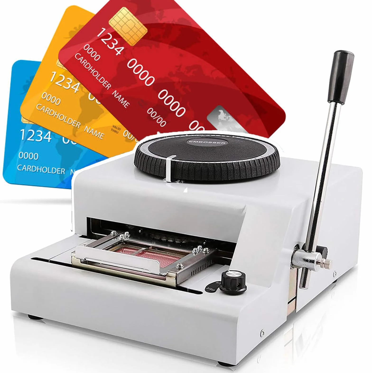 MáQuina de Estampado Manual de 72 Caracteres, Impresora de CóDigos y Relieve para Tarjetas Personalizadas de PVC, MáQuina de Estampado y CodificacióN Manual