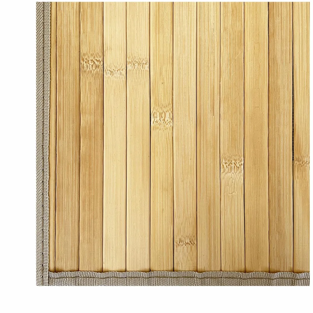 Alfombra de Bambú Natural Ecológica Antideslizante 60x90 cm