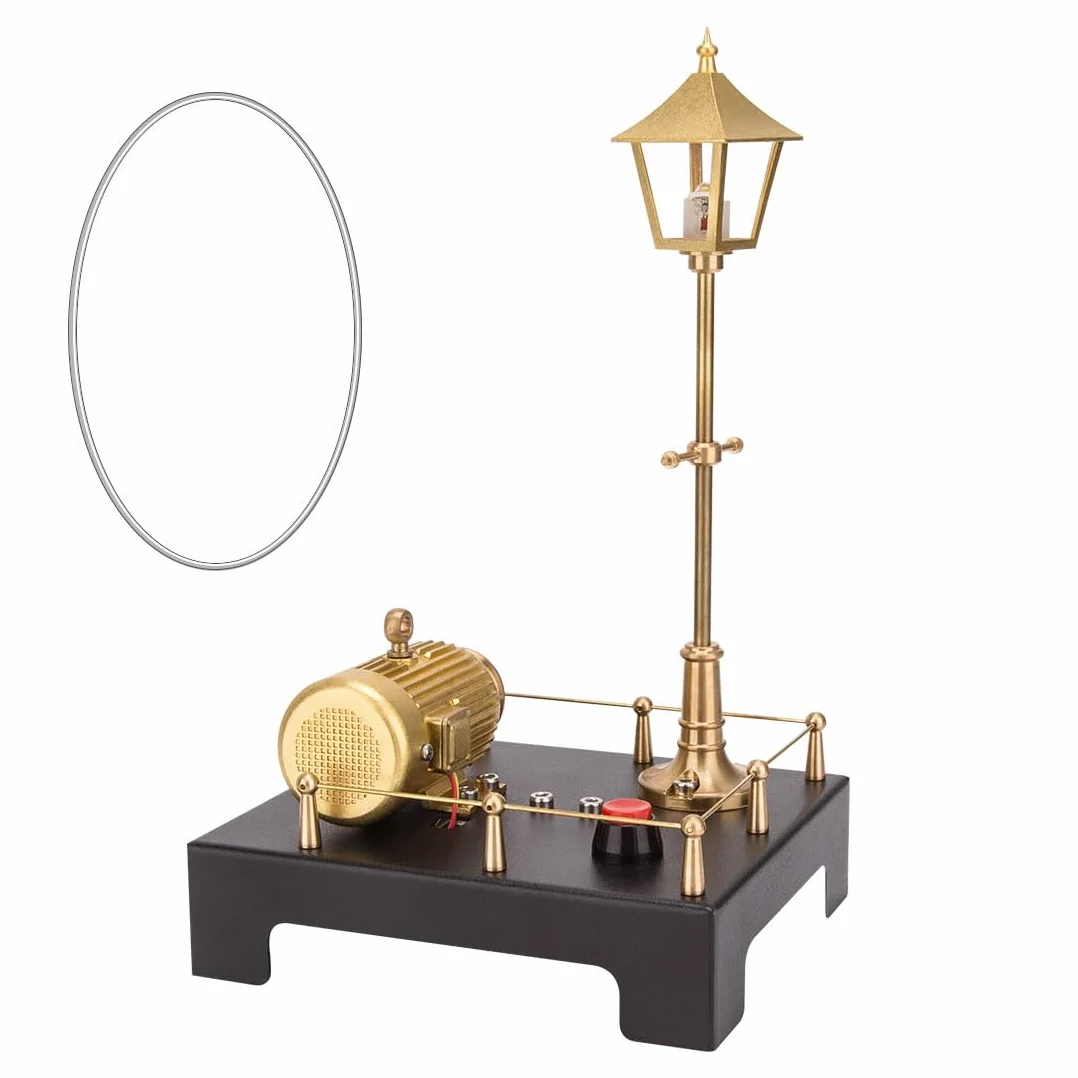 Retrol - Juego de mini generador de vapor y lámpara de escena, kit de accesorios de modelo de motor de haz de vapor, educación de experimentos de ciencia física