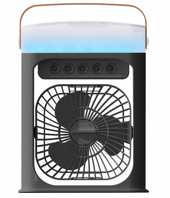 Aire acondicionado portátil,aire acondicionado portátil silencioso con ajustes de velocidad del ventilador,temporizador,depósito de agua de gran capacidad,para dormitorios y oficinas,negro