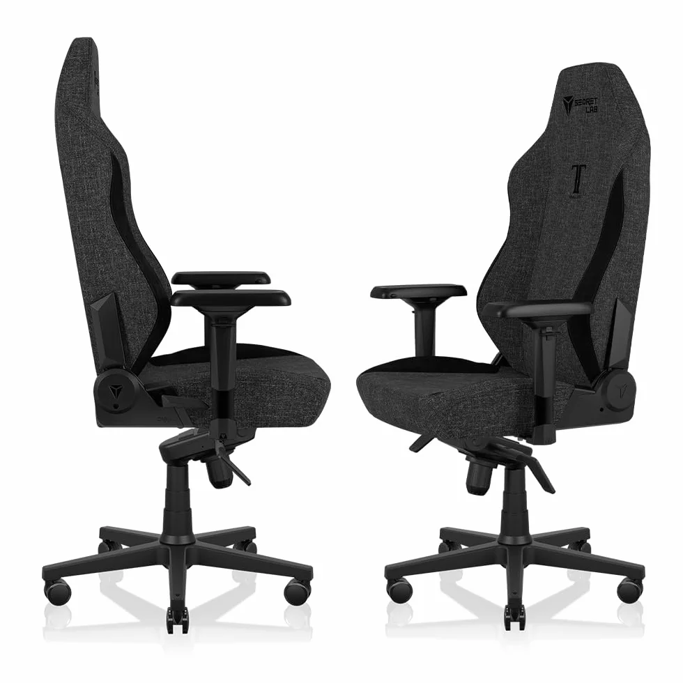 Secretlab Titan Evo Lite en BLACK3 Prime SoftWeave - Silla reclinable para computadora ergonómica y resistente con reposabrazos 4D y soporte lumbar, color negro