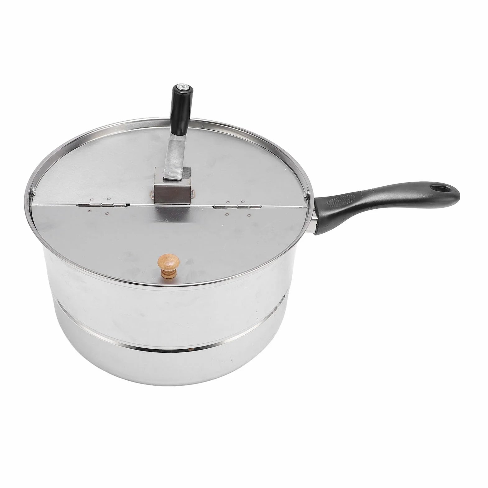 VBESTLIFE Máquina para Hacer Palomitas de Maíz para Estufa, Máquina para Hacer Palomitas de Maíz de Acero Inoxidable, Fácil de Usar para Noches de Cine Familiares