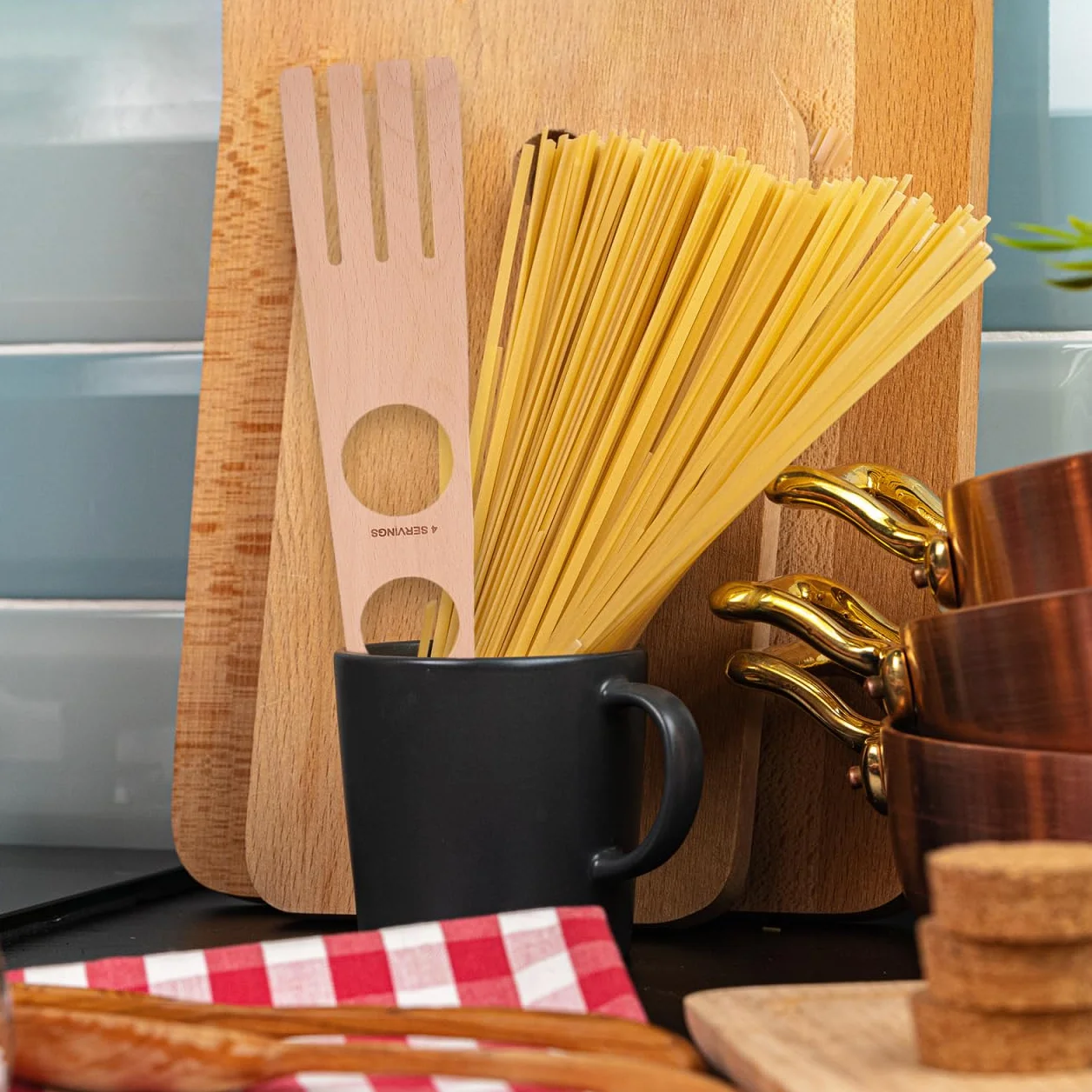 Ciieeo Medidor De Espagueti Con 4 Orificios Para Control De Porciones Utensilio Compacto De Cocina