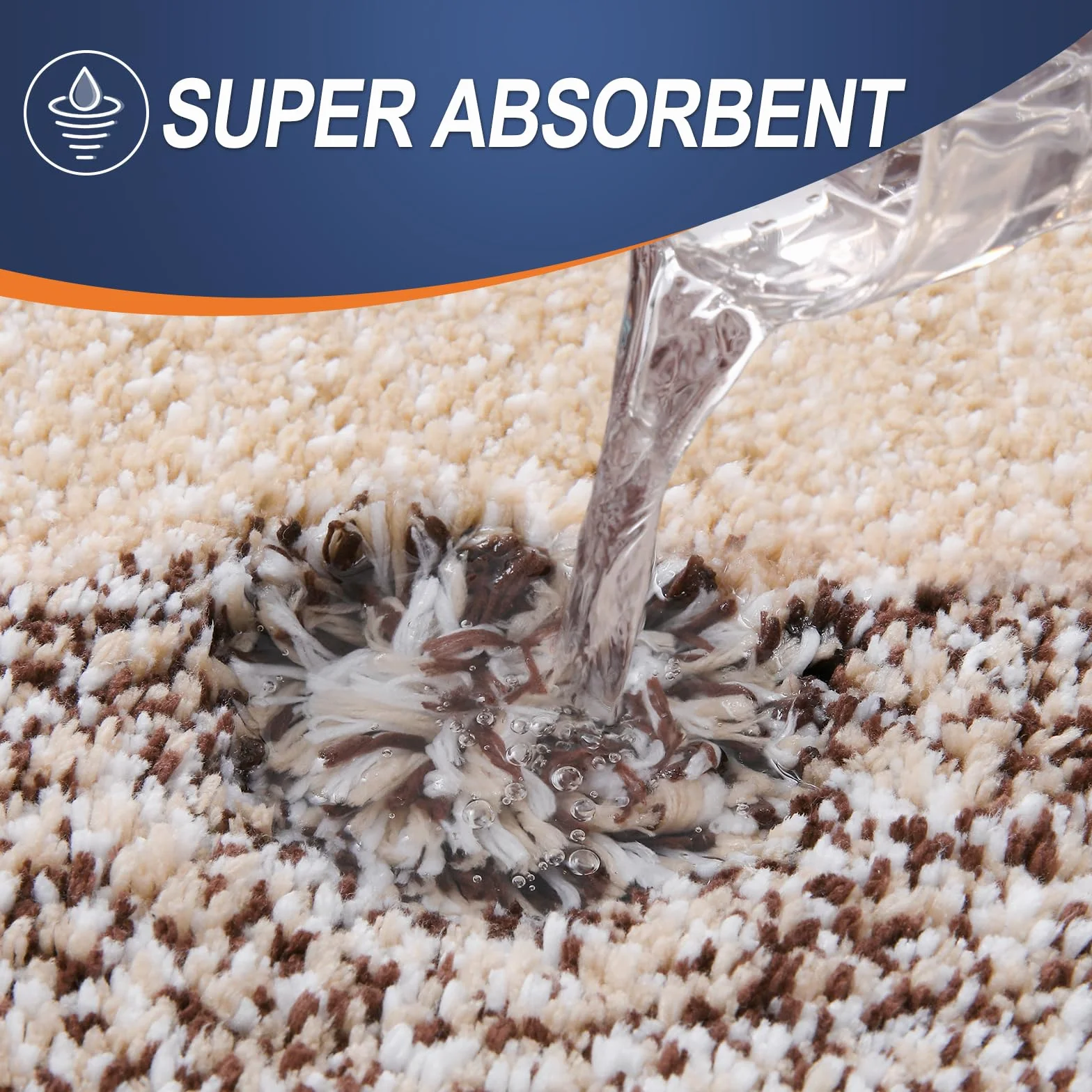 OLANLY Alfombras de baño de 59 x 20 Pulgadas, alfombras de baño de Microfibra Extra Suave y Absorbente, Parte Trasera de Goma, Secado rápido, Lavables a máquina, para Suelo de baño, bañera y Ducha
